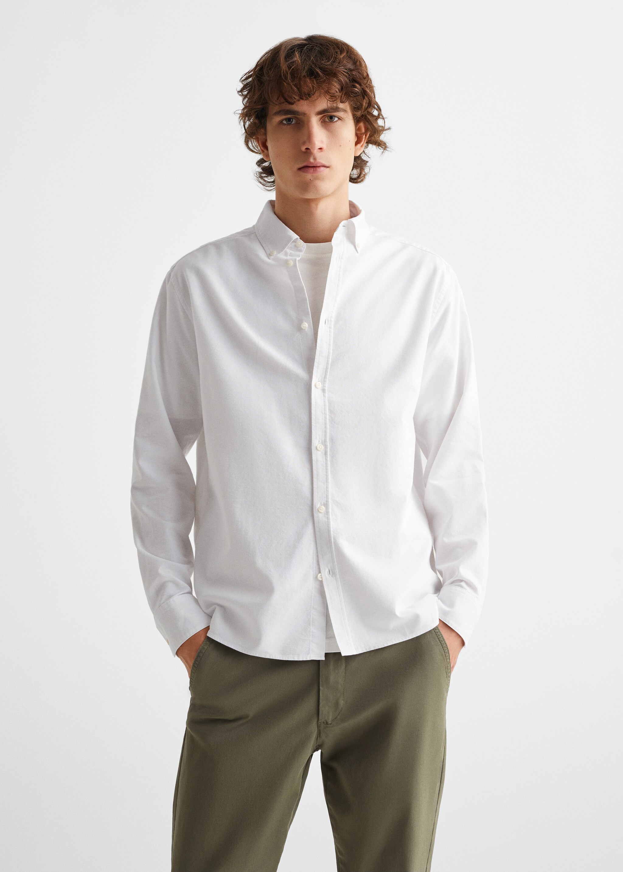Camisa Oxford algodón - Plano medio