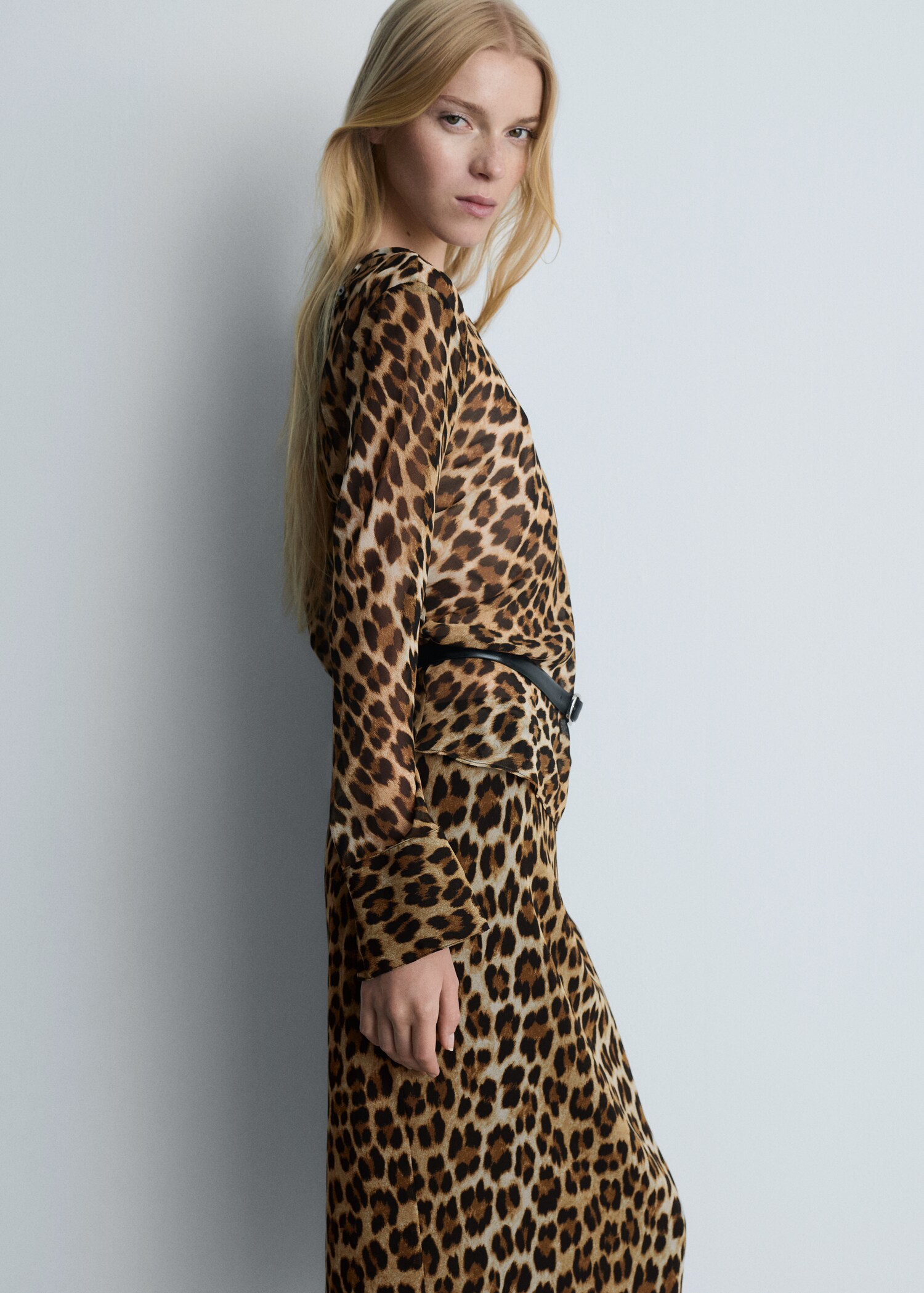 Falda midi leopardo - Detalle del artículo 1