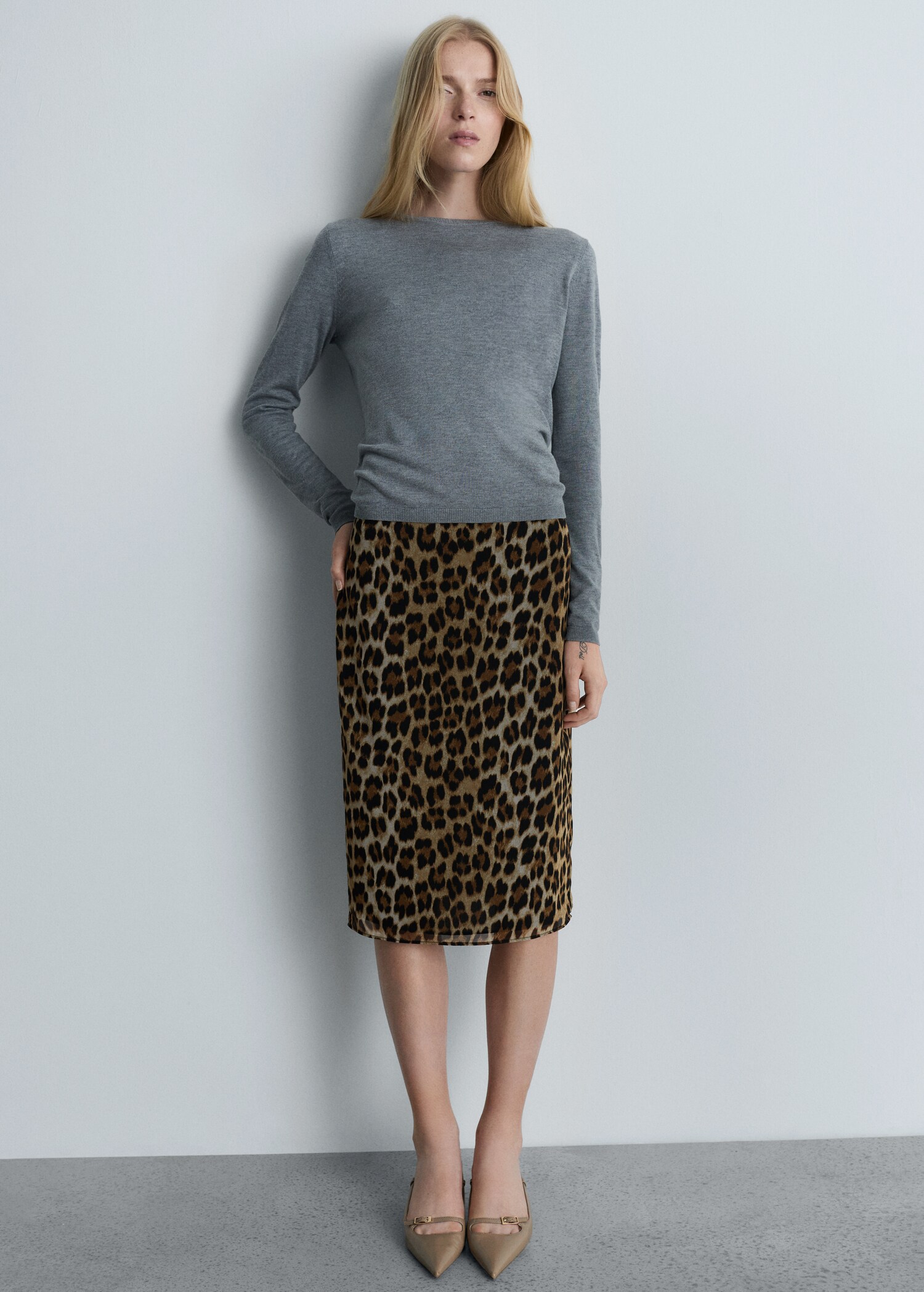 Falda midi leopardo - Detalle del artículo 2