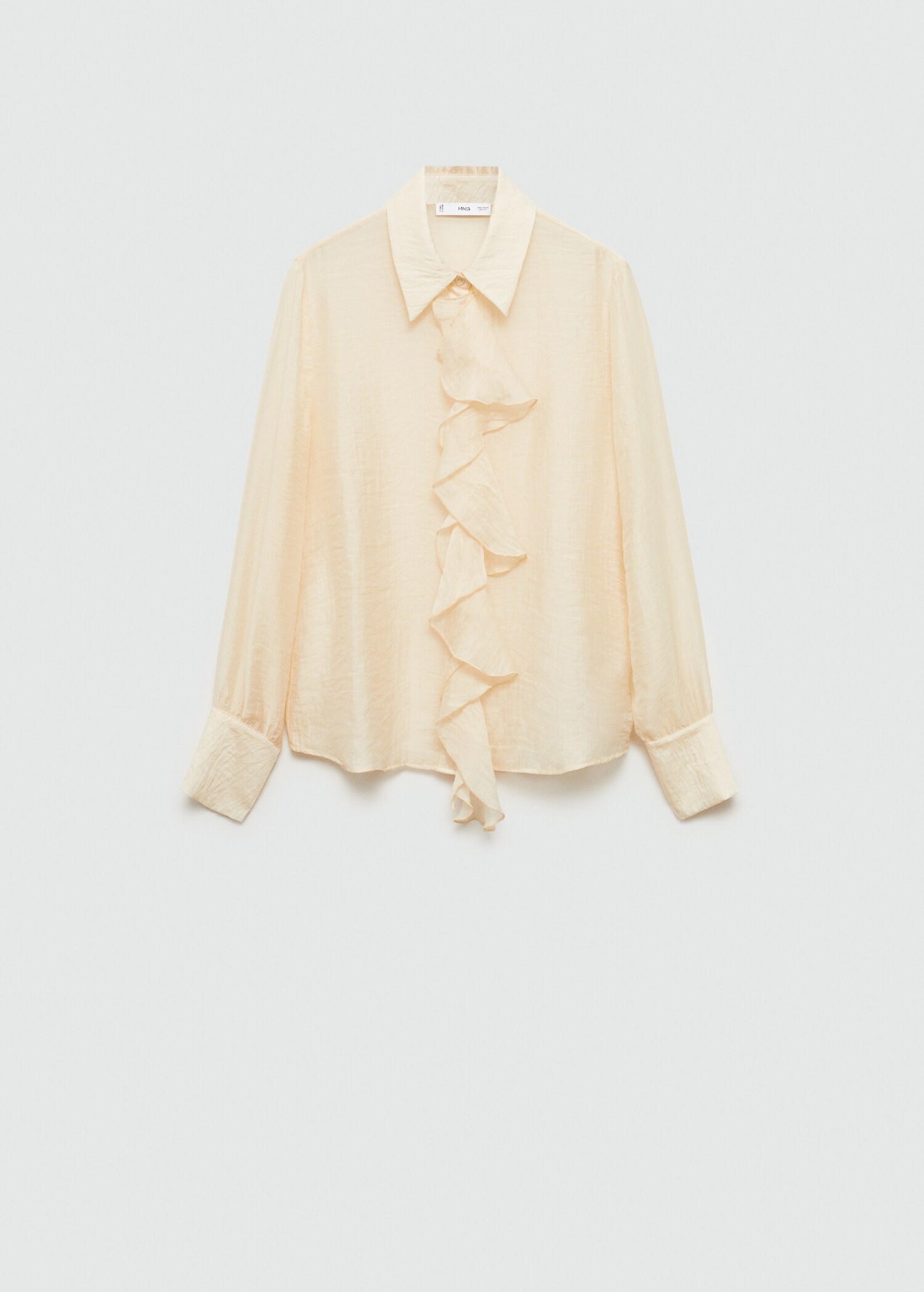 Lyocell shirt with ruffles - Article without model
