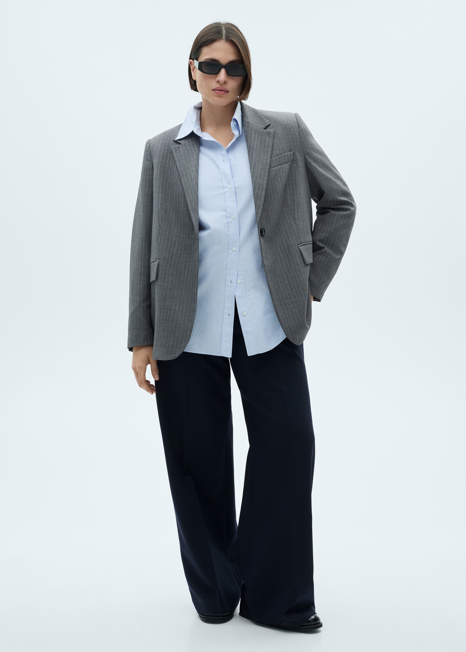 Wideleg pleated trousers - Details of the article 3