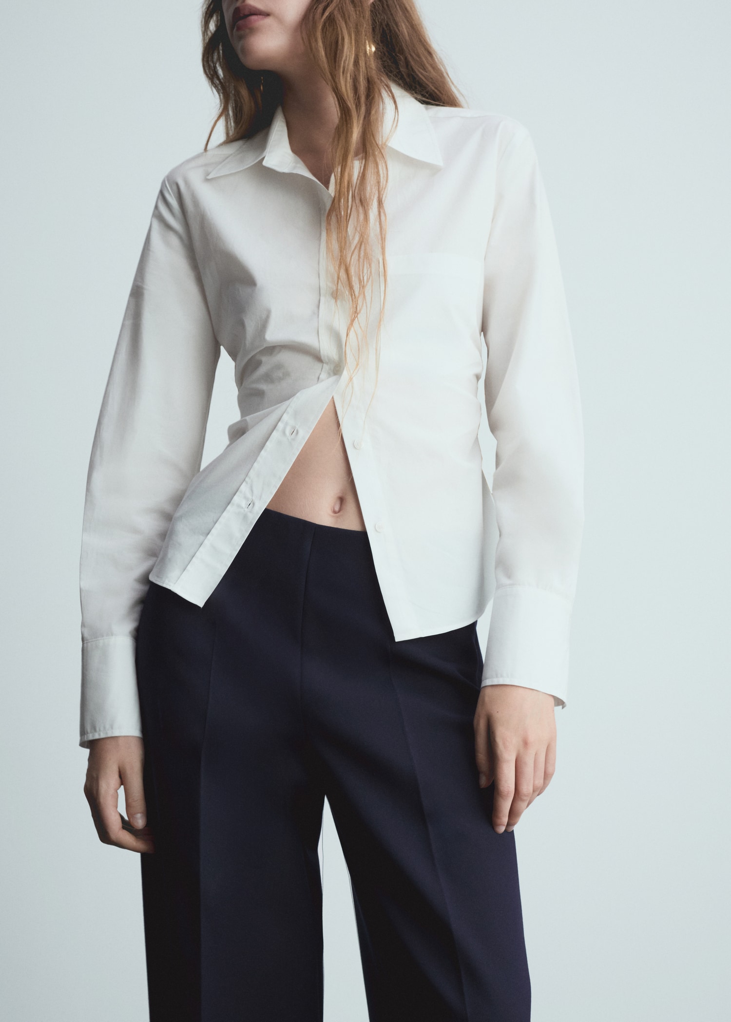 Wideleg pleated trousers - Details of the article 6