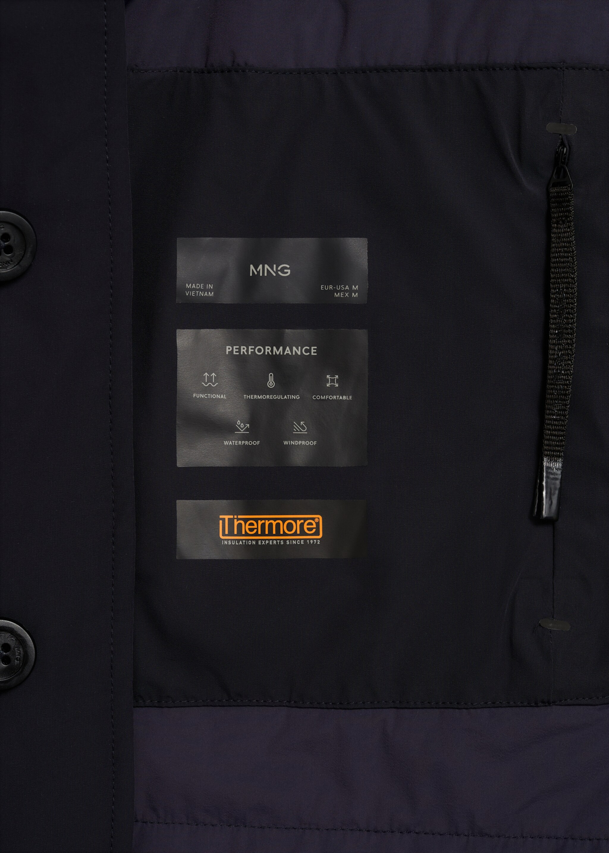 Waterproof jacket with Thermore® padding  - Details of the article 0