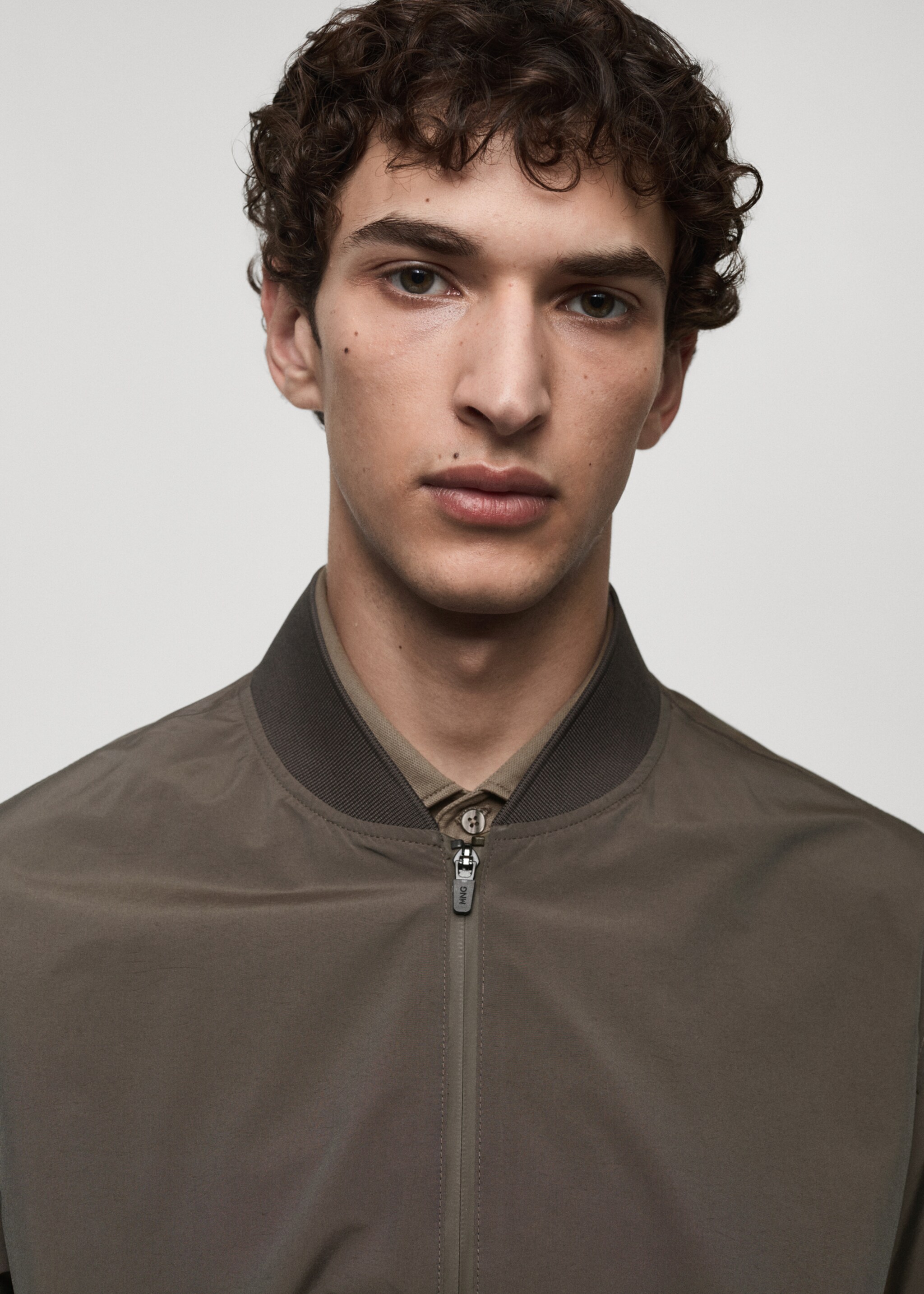 Bomber jacket in waterproof technical fabric - Details of the article 1