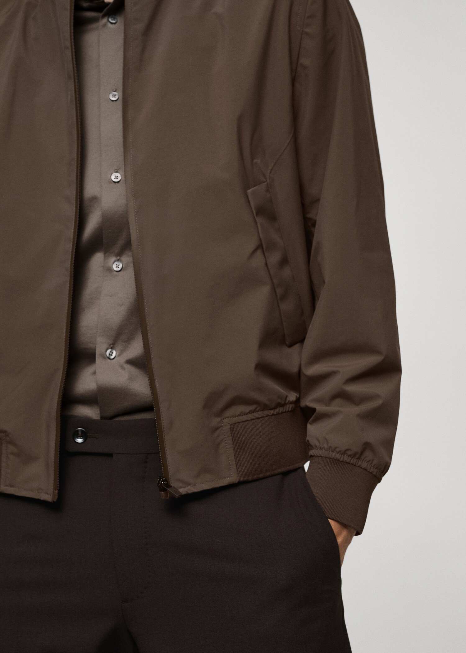 Bomber jacket in waterproof technical fabric - Details of the article 6