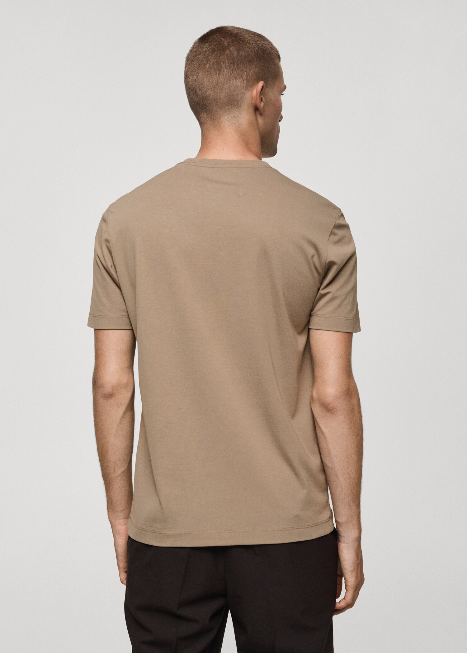 Crease-resistant comfort stretch t-shirt - Reverse of the article