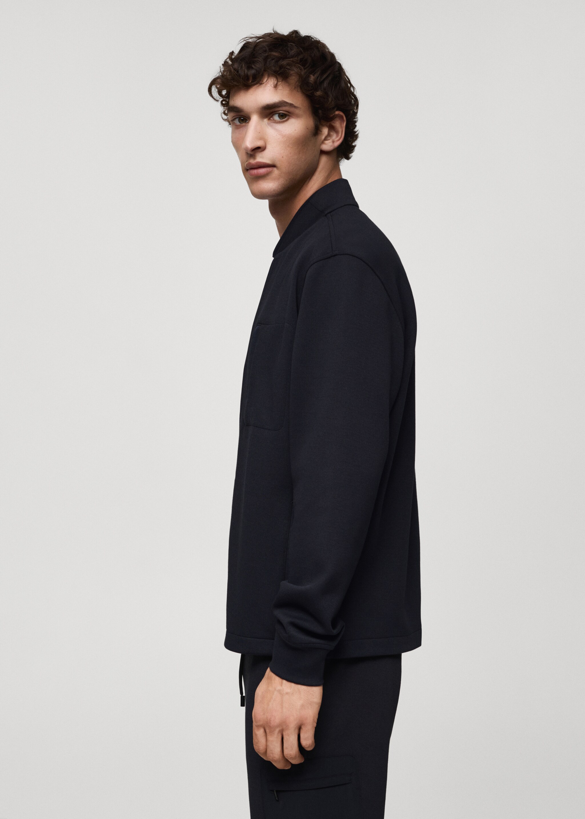 Bomber sweatshirt with anti-odour technology - Details of the article 2