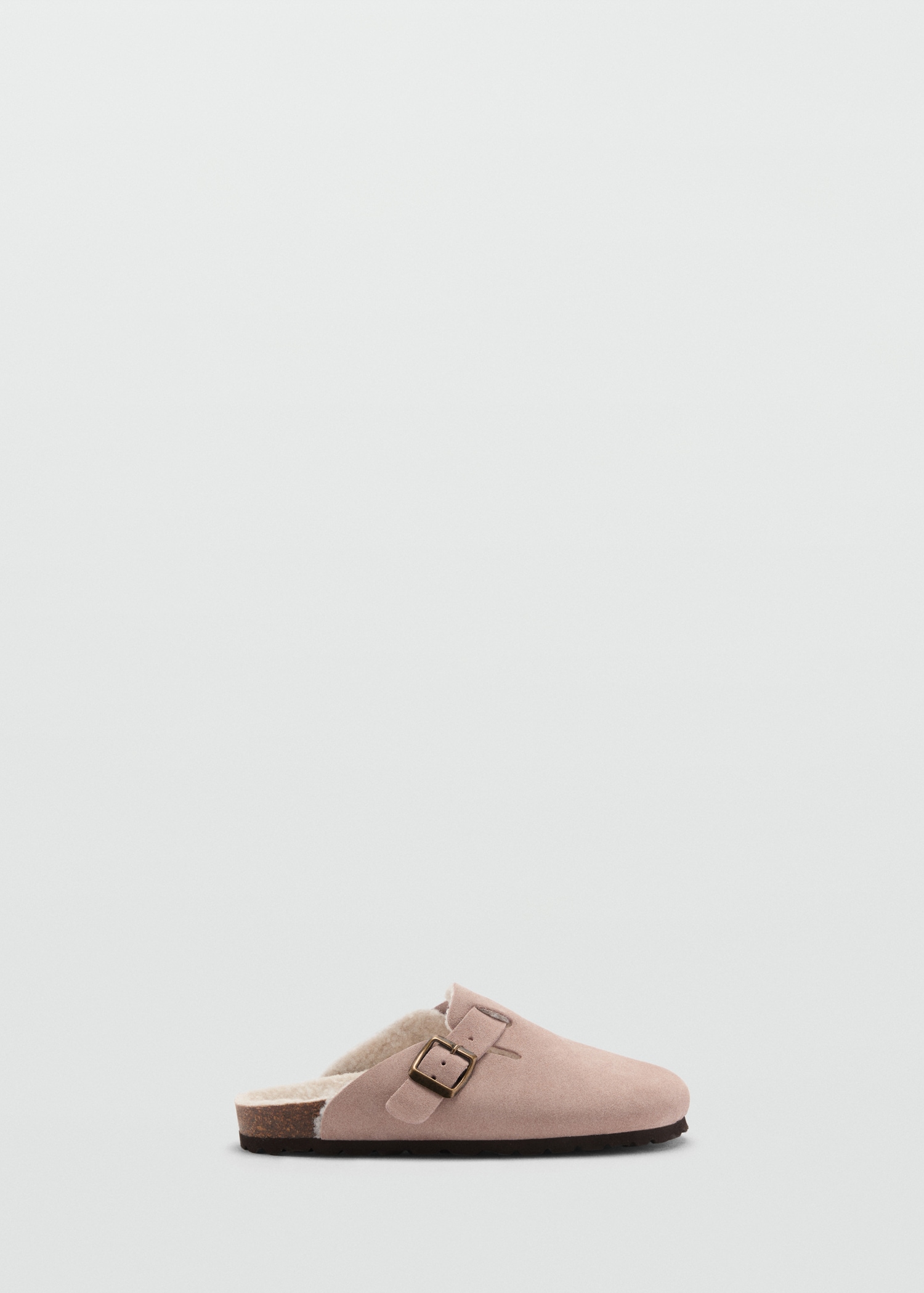Sheepskin clogs with fur-effect lining - Article without model