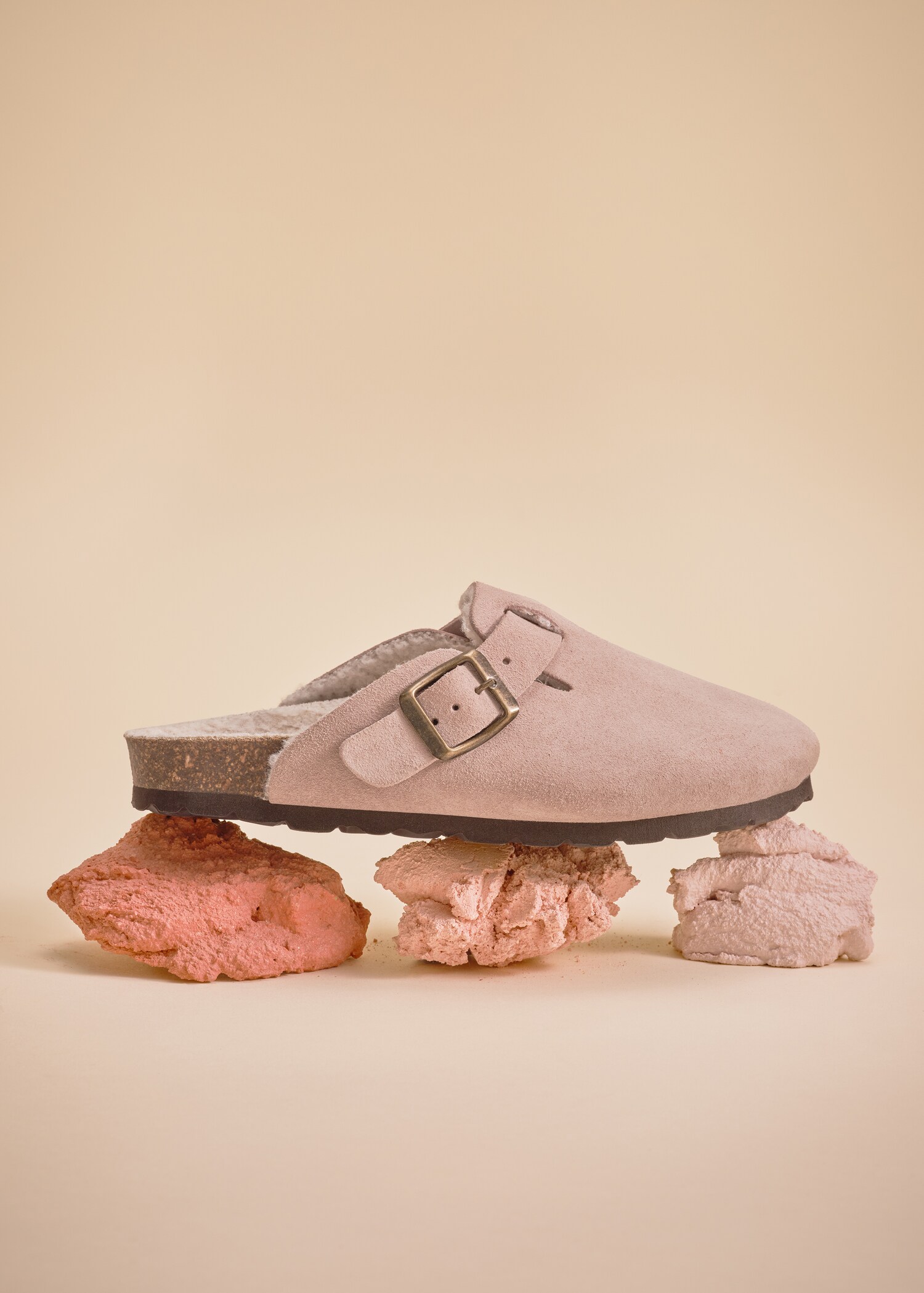 Sheepskin clogs with fur-effect lining - Details of the article 6
