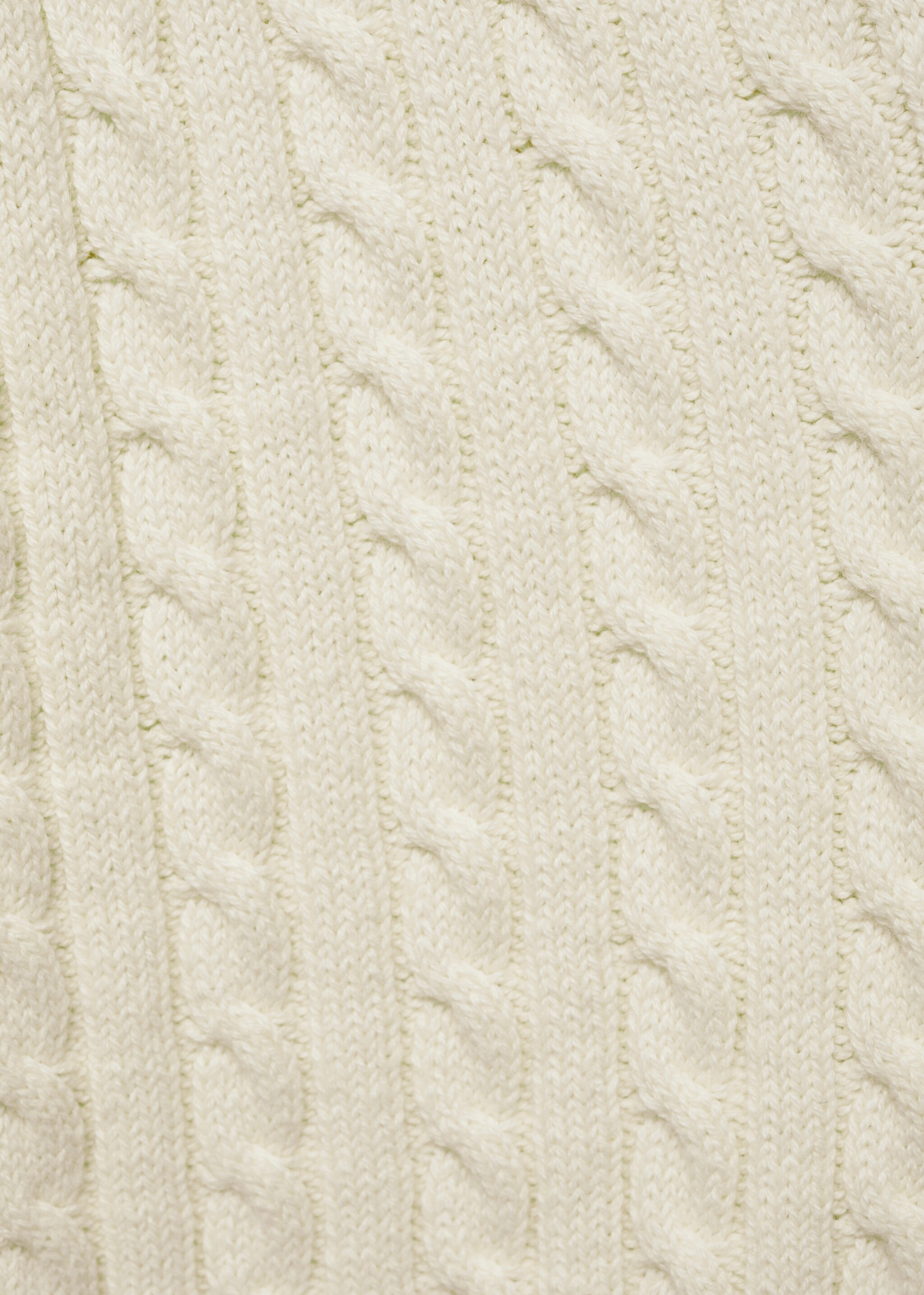 Chunky-knit cotton-blend braided cardigan with buttons - Details of the article 0