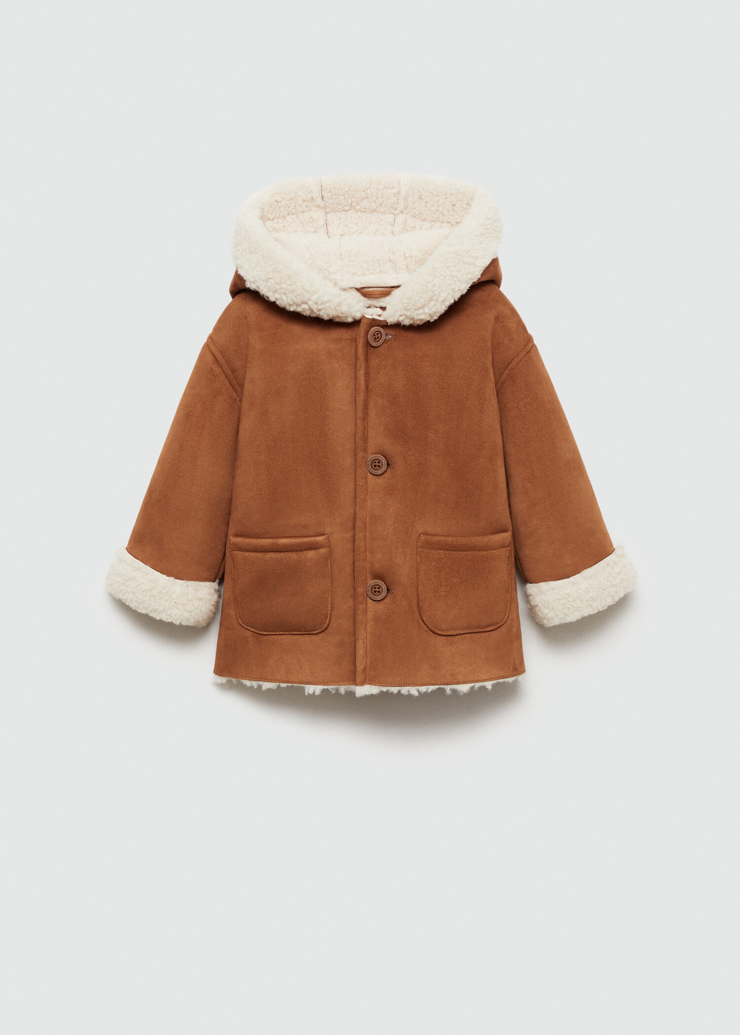 Manteau suédine en imitation mouton - Article sans modèle