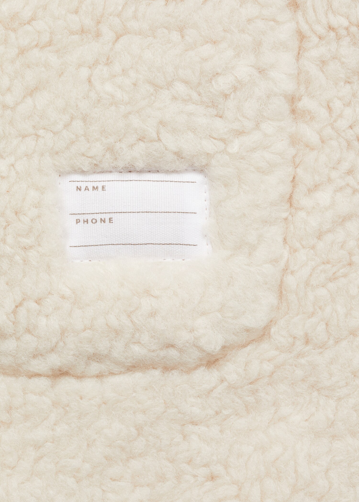 Manteau suédine en imitation mouton - Détail de l'article 0