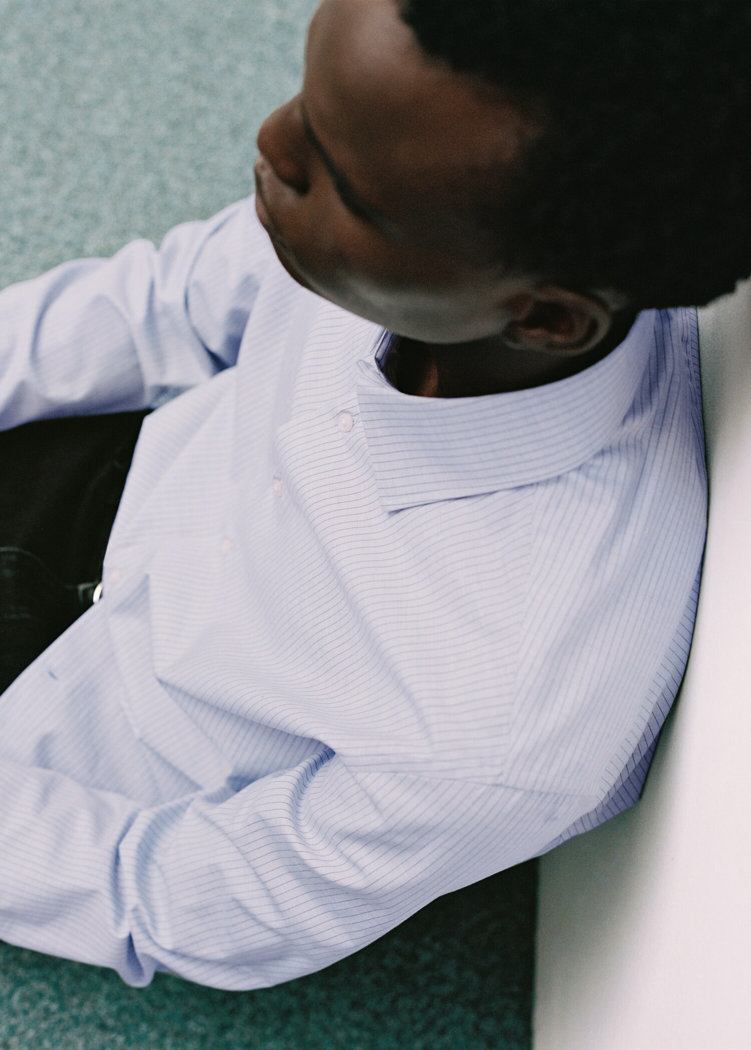 Slim-fit cotton pinstripe shirt - Details of the article 3