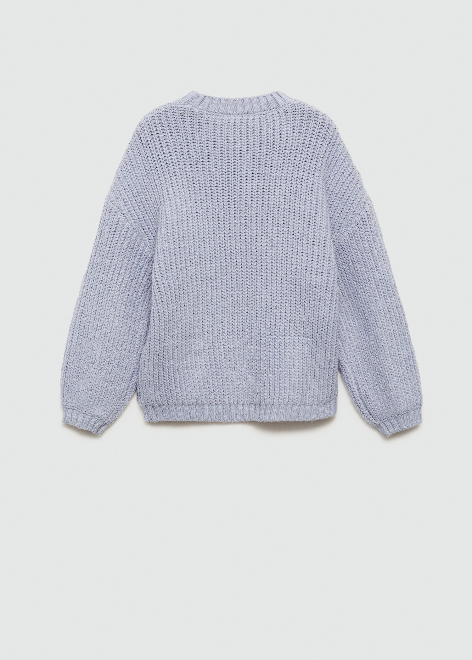Braided knitted sweater - Reverse of the article