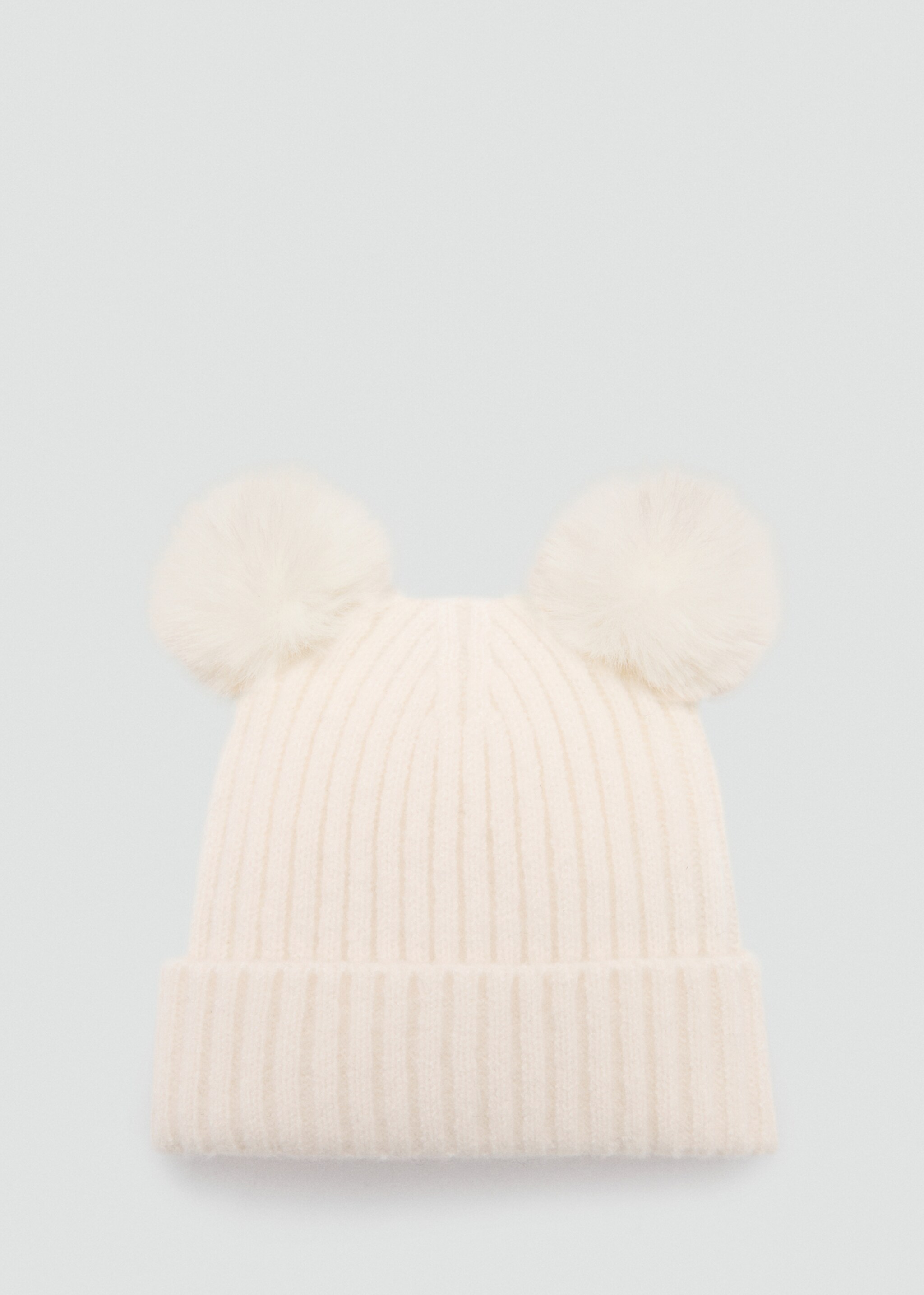 Earmuff faux fur pompom beanie - Товар без моделі