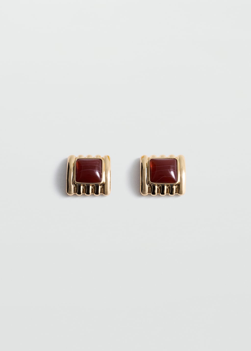 Square bead earrings Woman MANGO Jordan