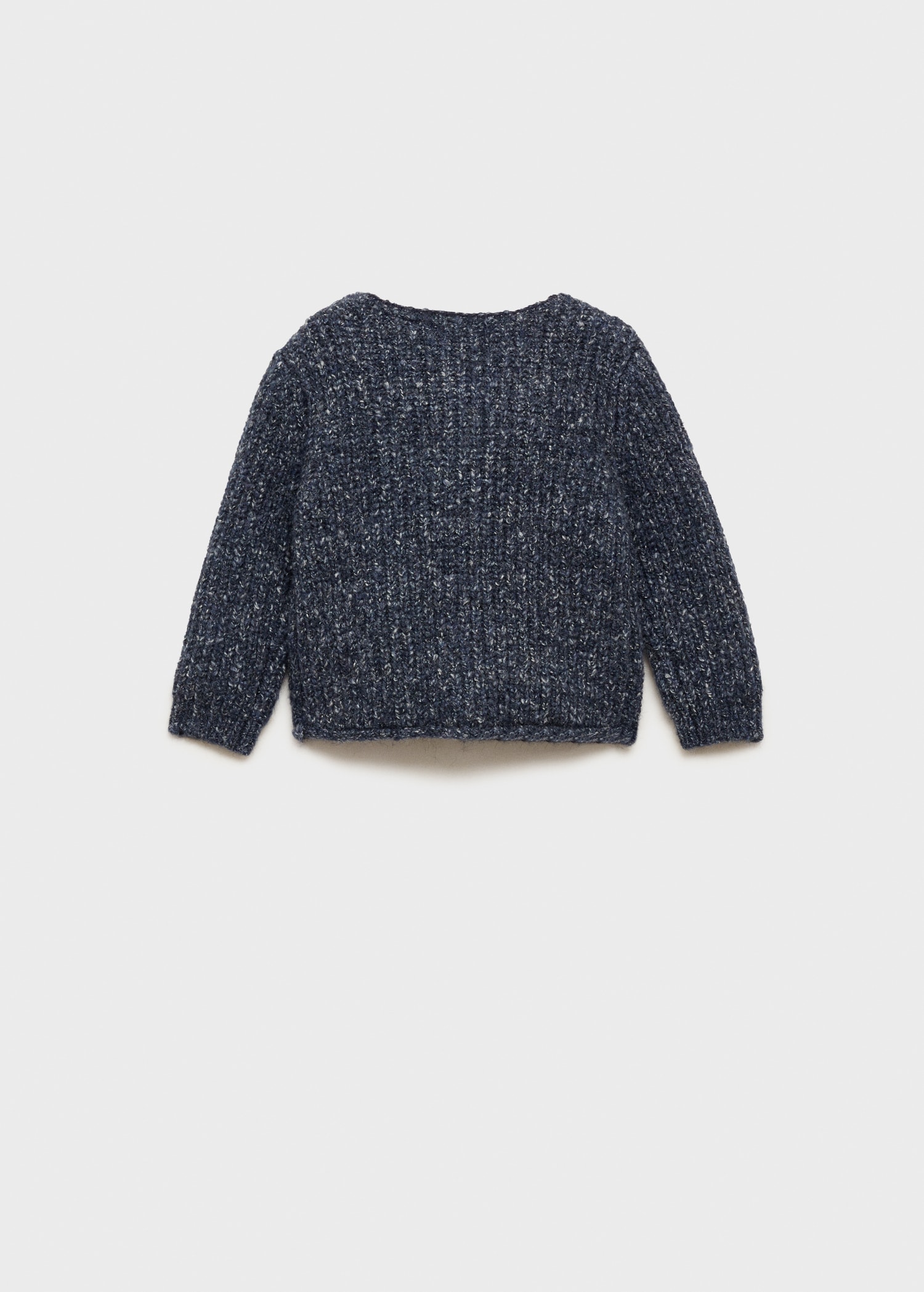 Combined knitted cardigan - Reverse of the article