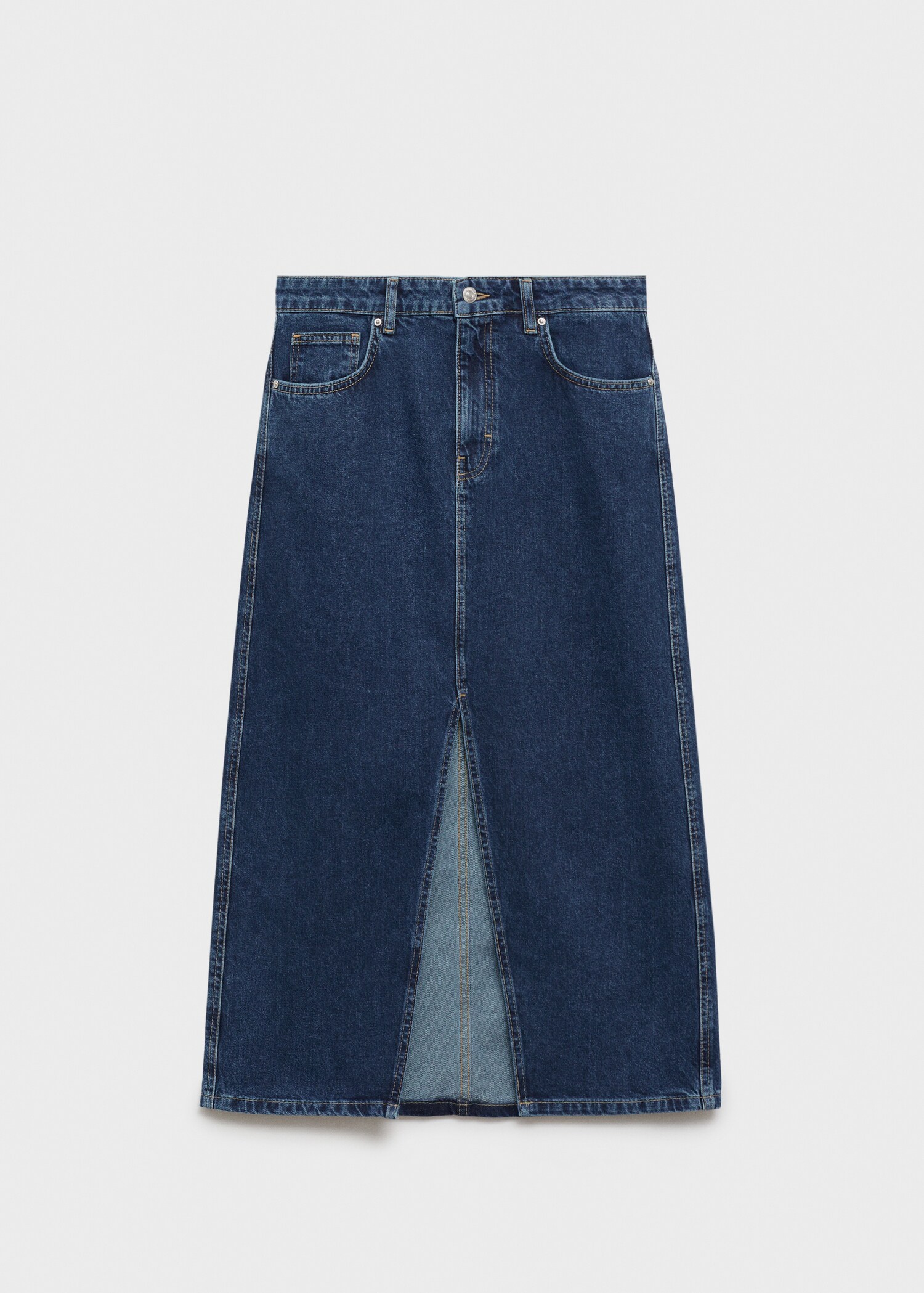 Denim midi-skirt - Article without model