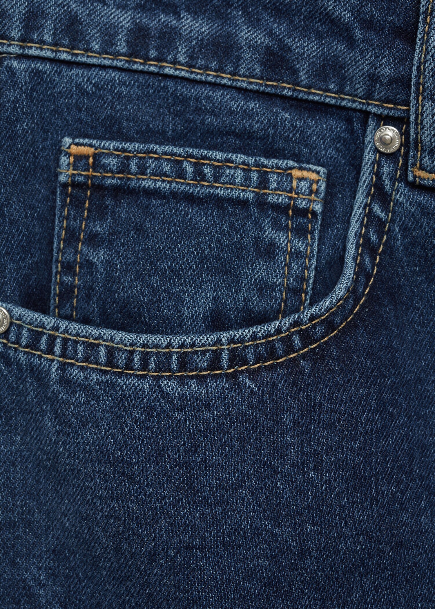 Denim midi-skirt - Details of the article 0
