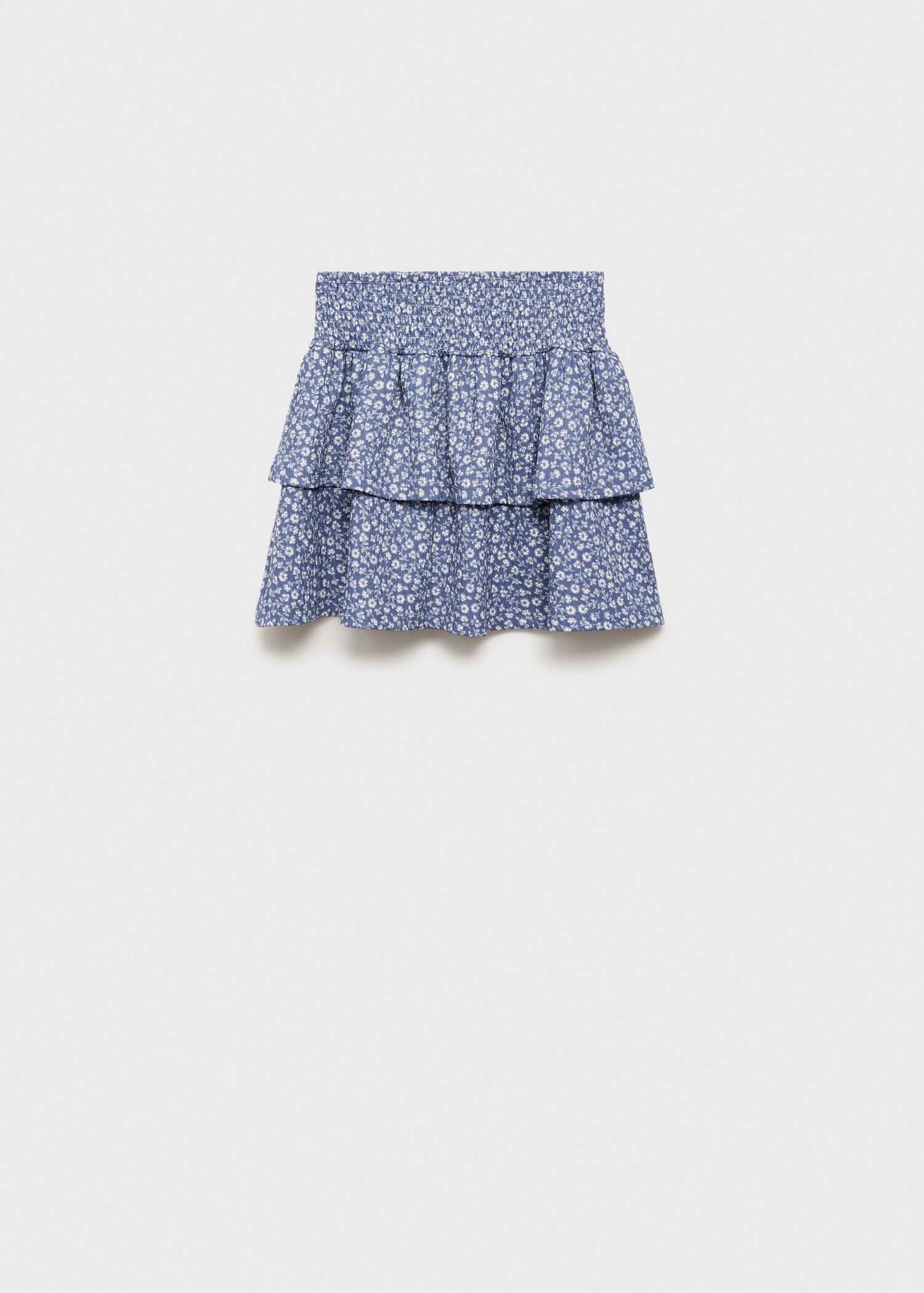 Ruffle flower print skirt - Reverse of the article