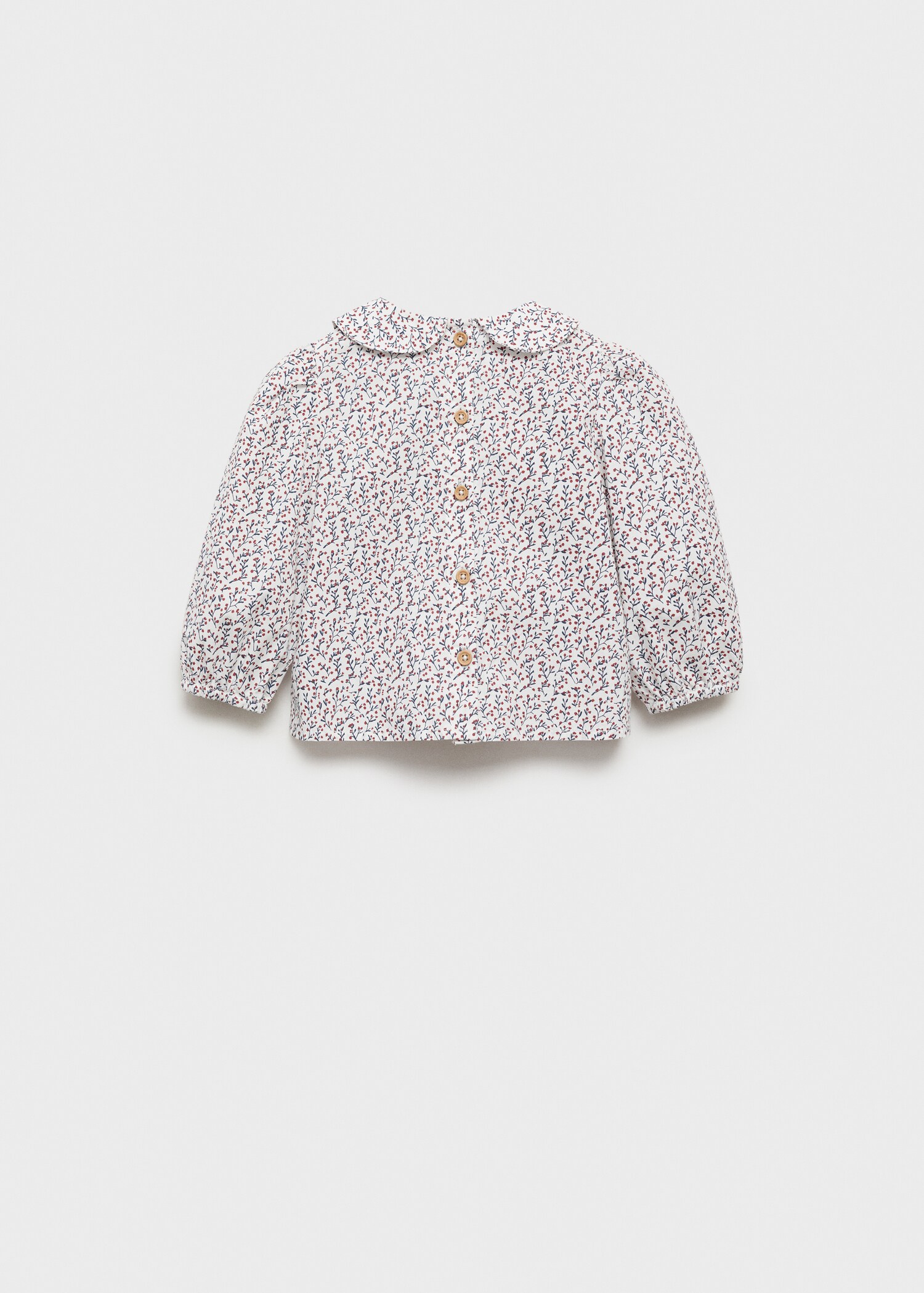 Printed cotton blouse - Reverse of the article