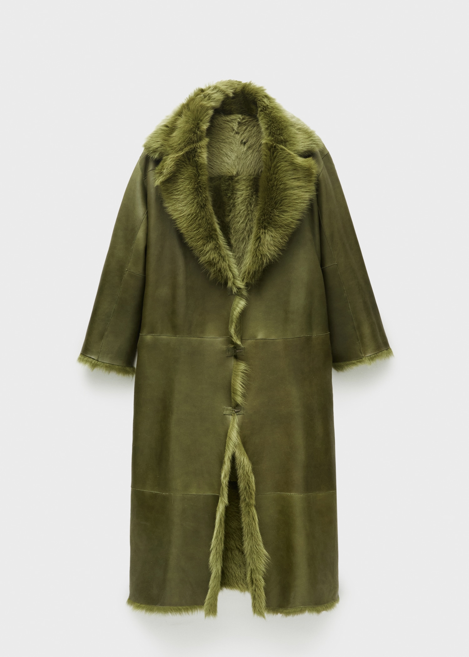 Manteau cuir fourrure - Main Image