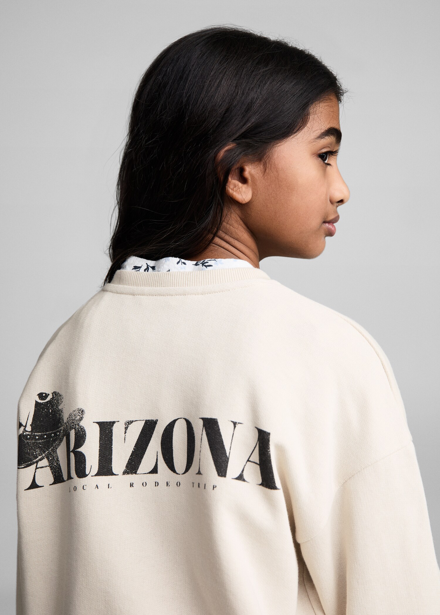 Printed cotton sweatshirt - Reverse of the article