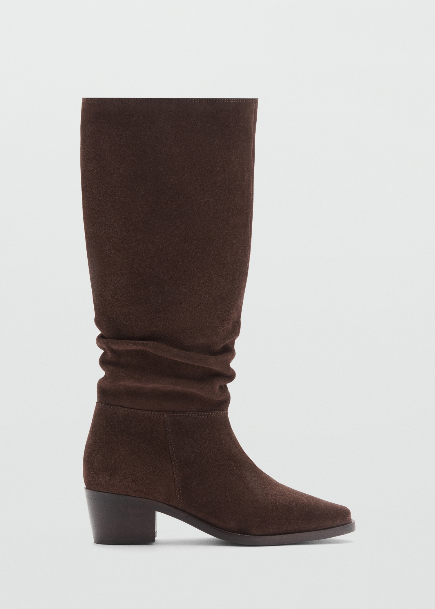 Knee-high leather boots