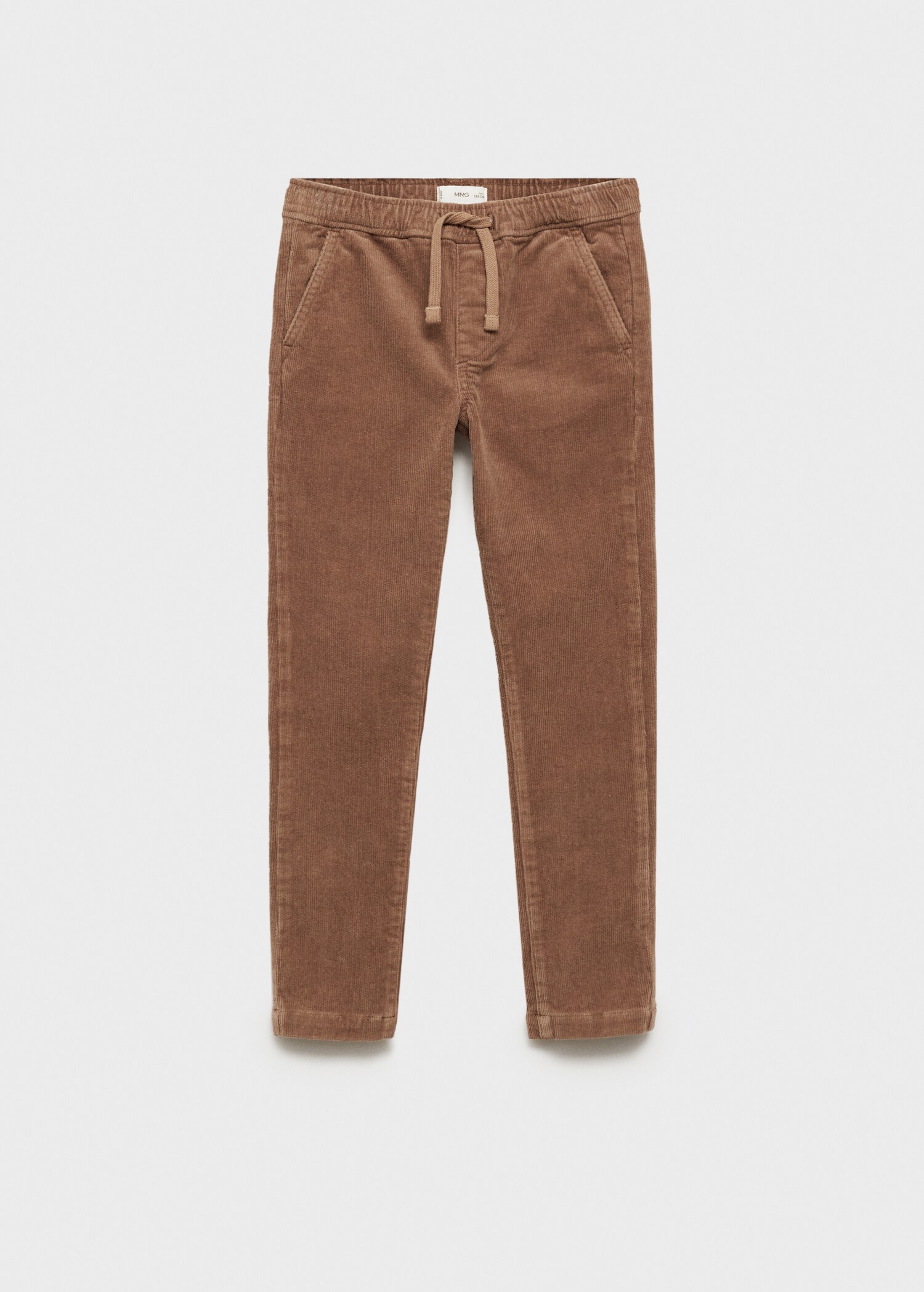 Corduroy trousers with elastic waist - Article without model
