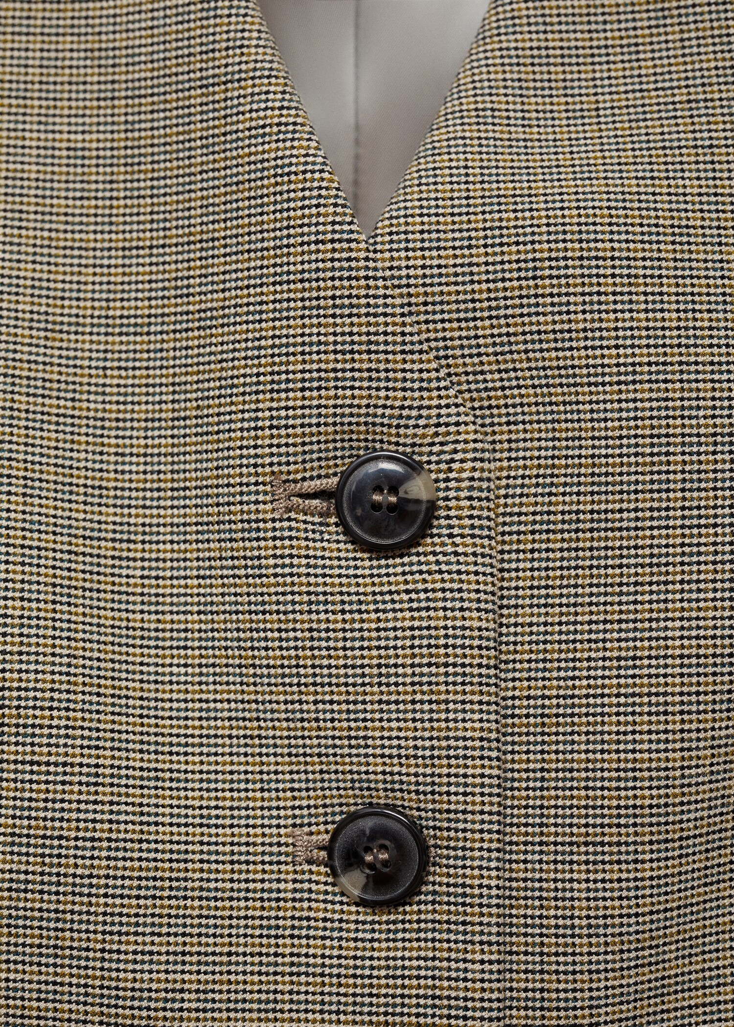 Gilet costume micro pied-de-poule - Détail de l'article 8
