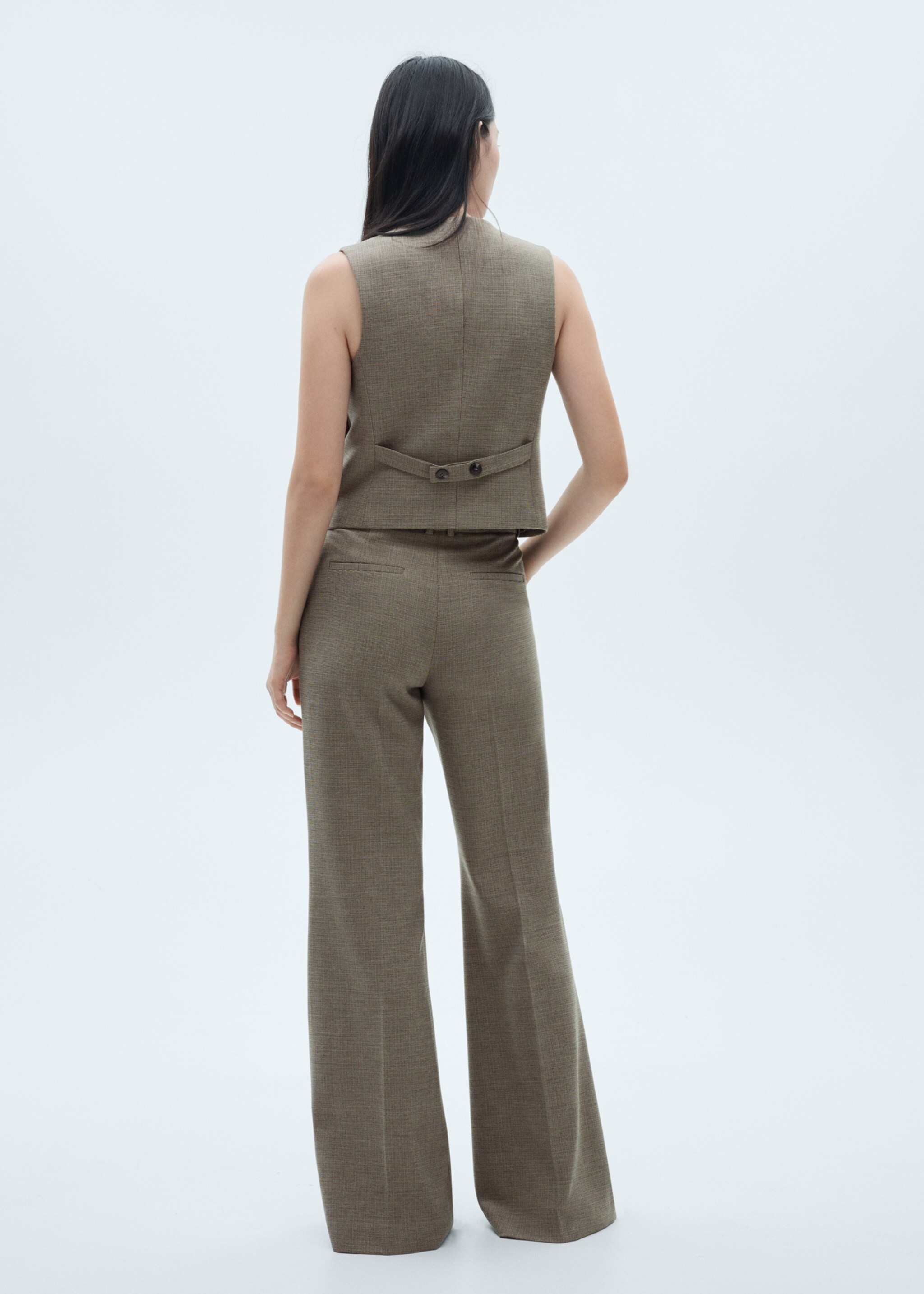 Micro-houndstooth waistcoat - Reverse of the article