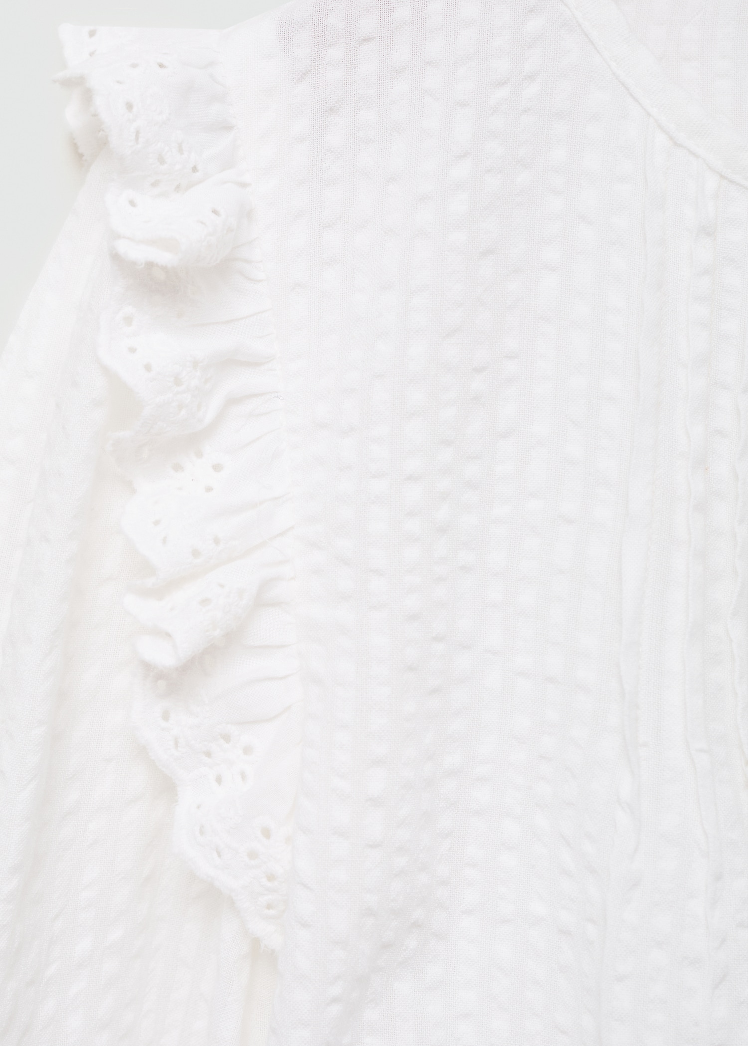 Frills embroidered shirt - Details of the article 0