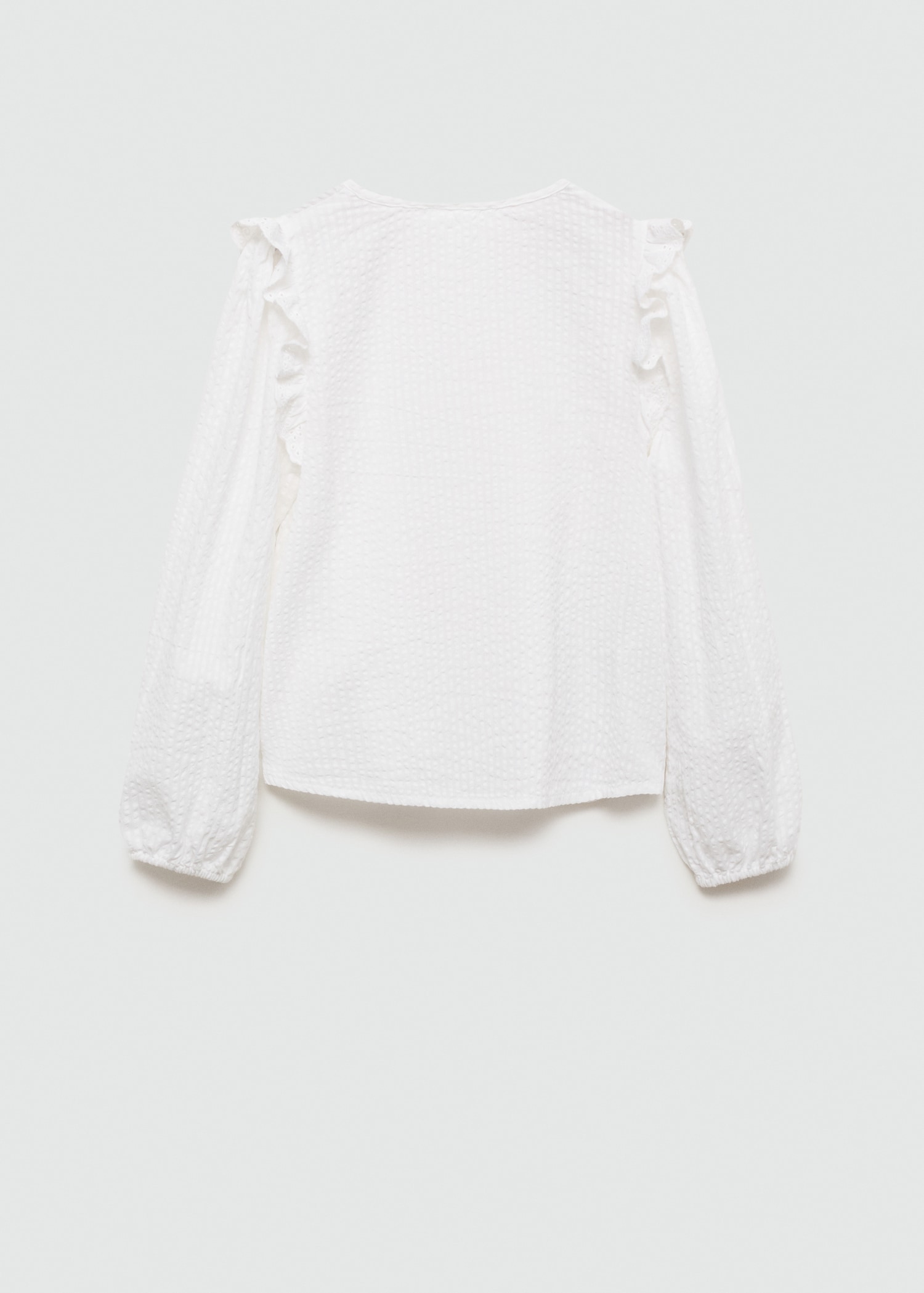 Frills embroidered shirt - Reverse of the article