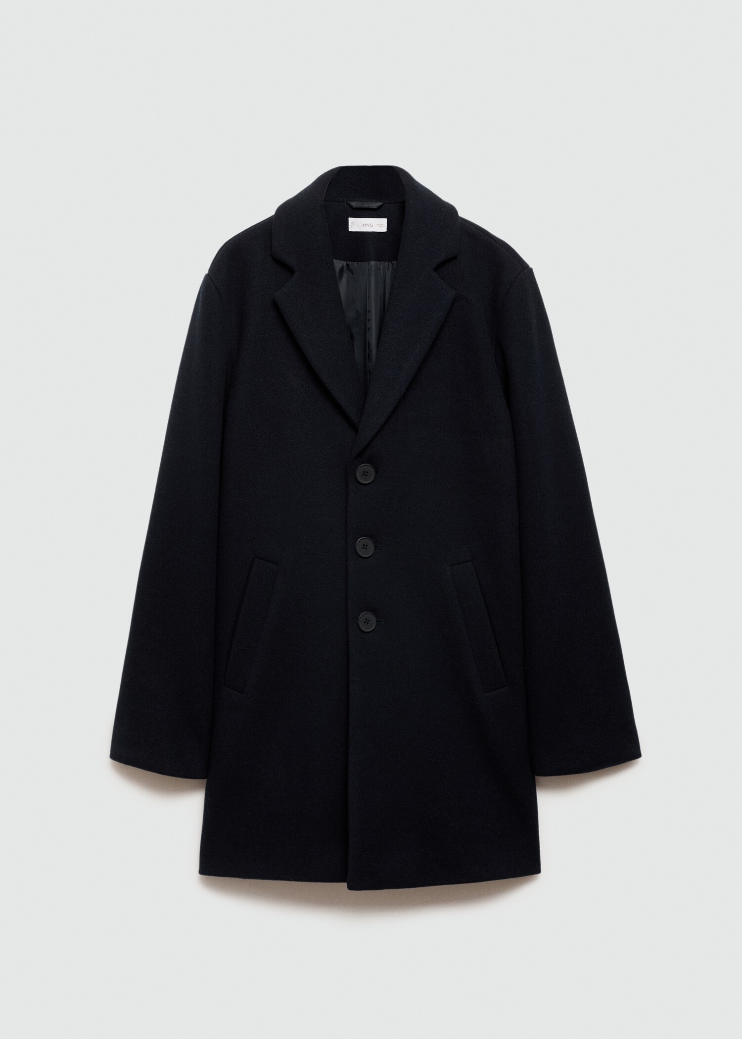 Long straight-fit coat - Article sans modèle