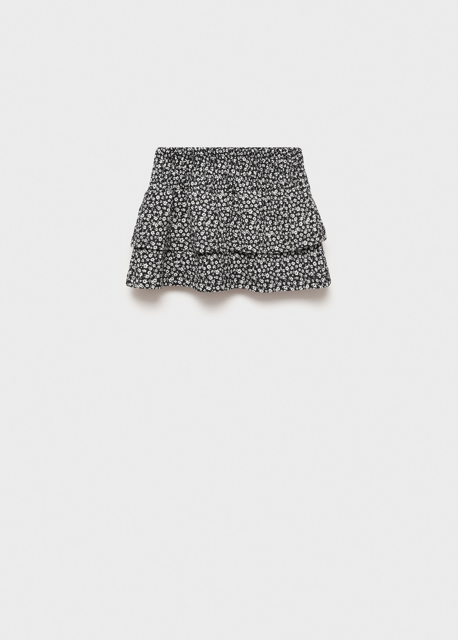 Ruffle flower print skirt - Article without model