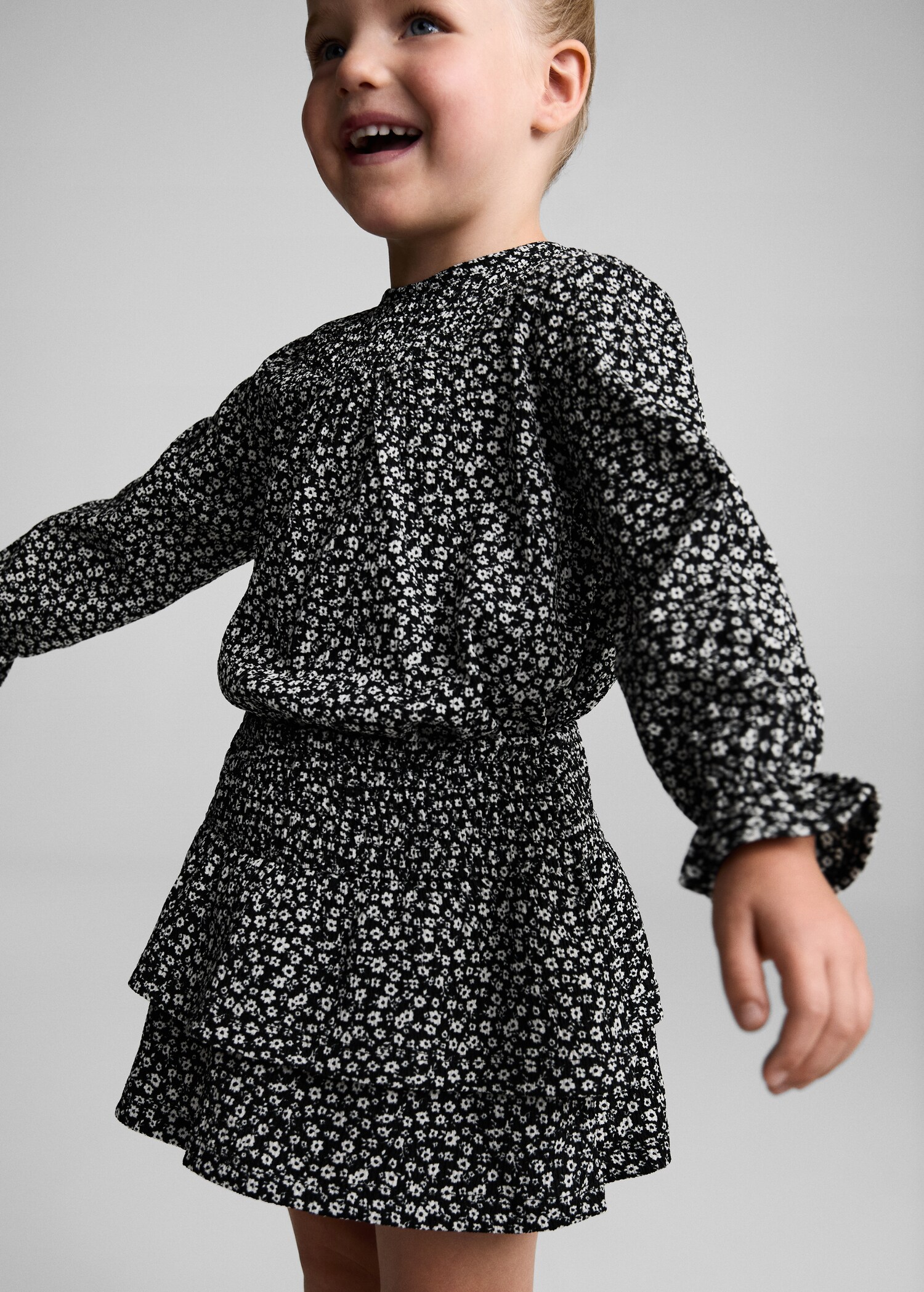 Ruffle flower print skirt - Details of the article 6