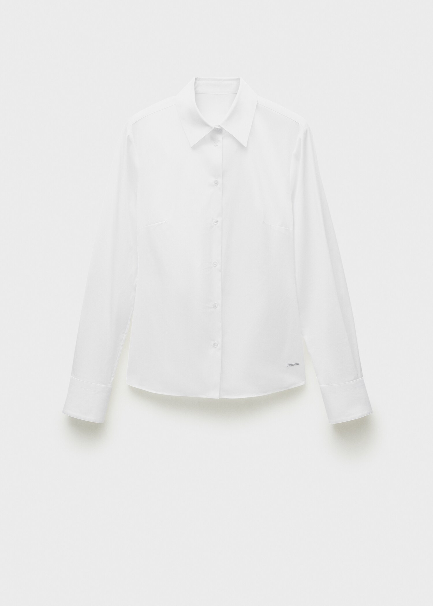 Slim-fit poplin shirt - Article without model