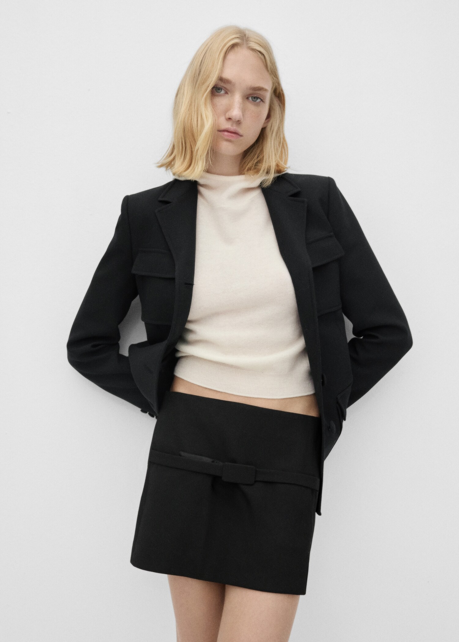 Mini skirt belt slit - Medium plane