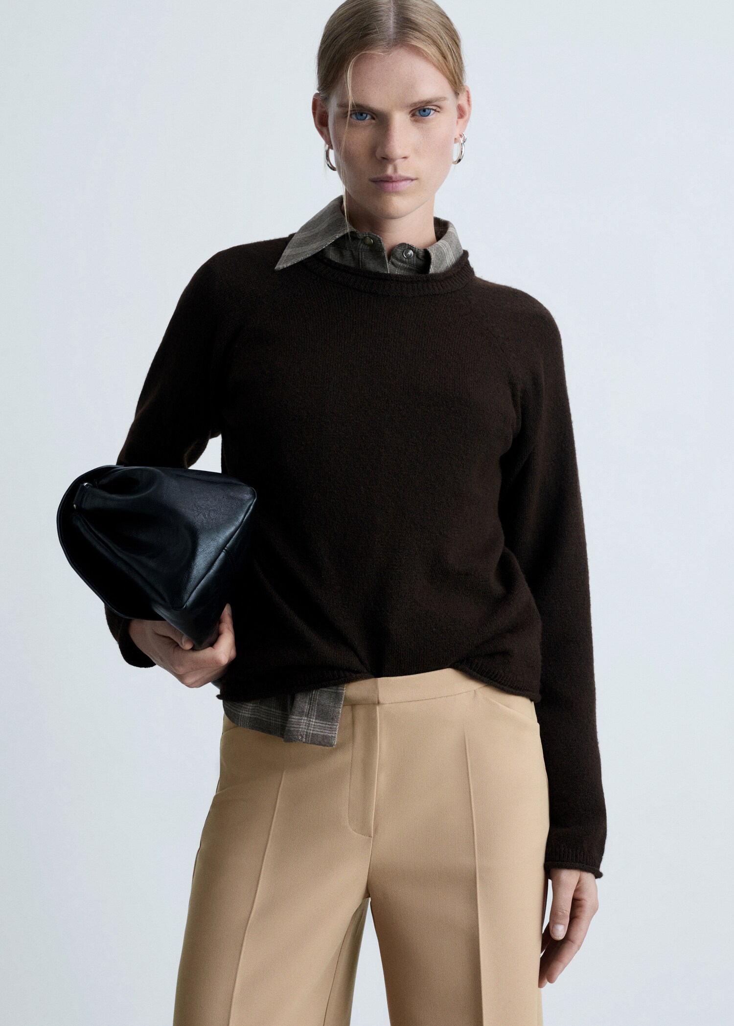 Wide-leg pleated pants - Details of the article 1
