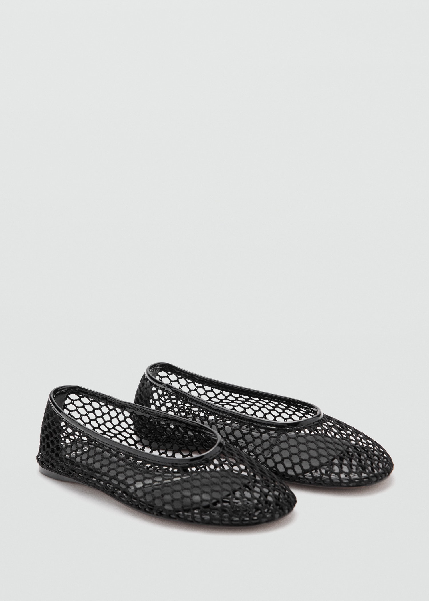 Mesh ballerina shoes