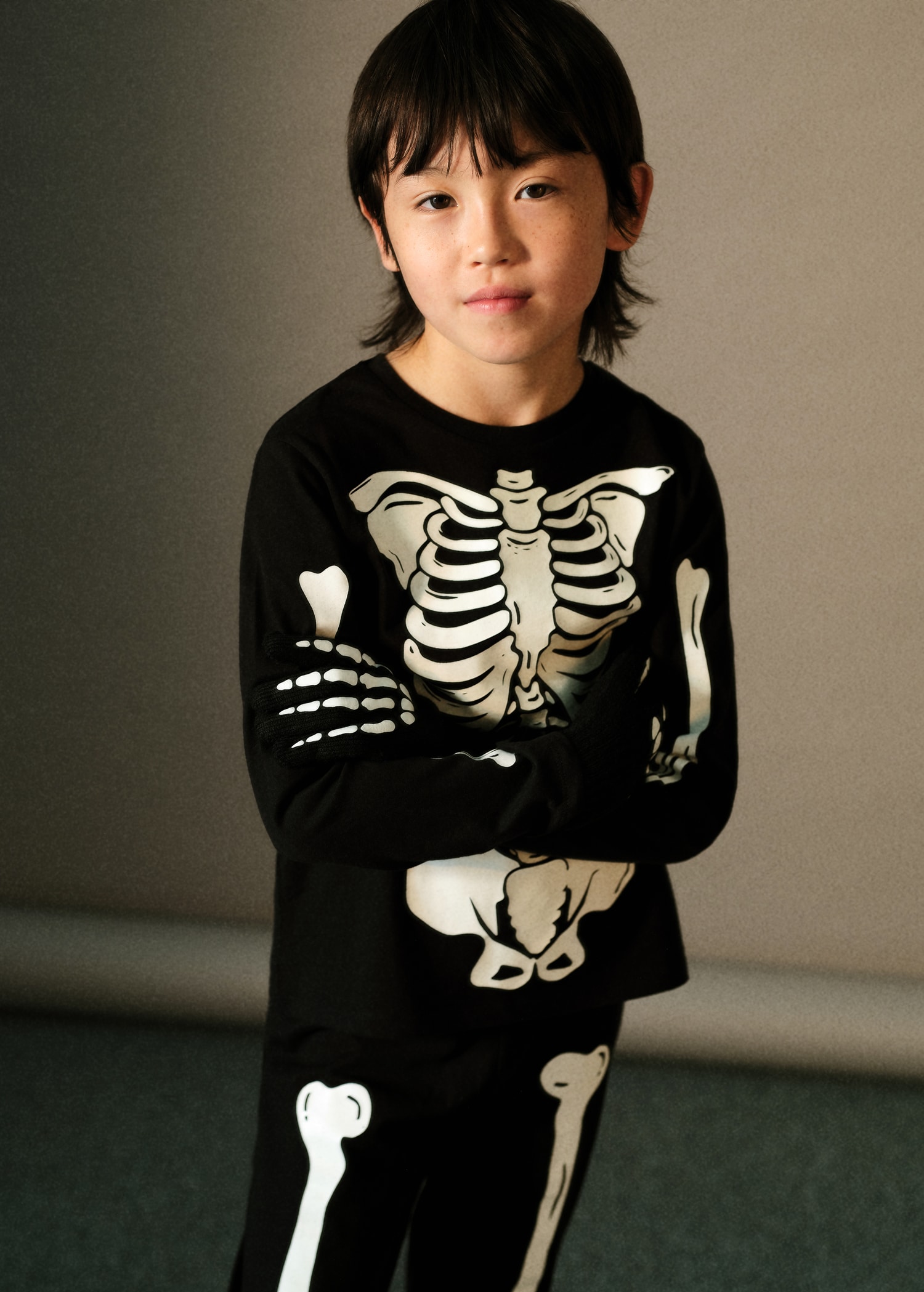 Pijama esqueleto brilla en la ocuridad Niños MNG Ecuador