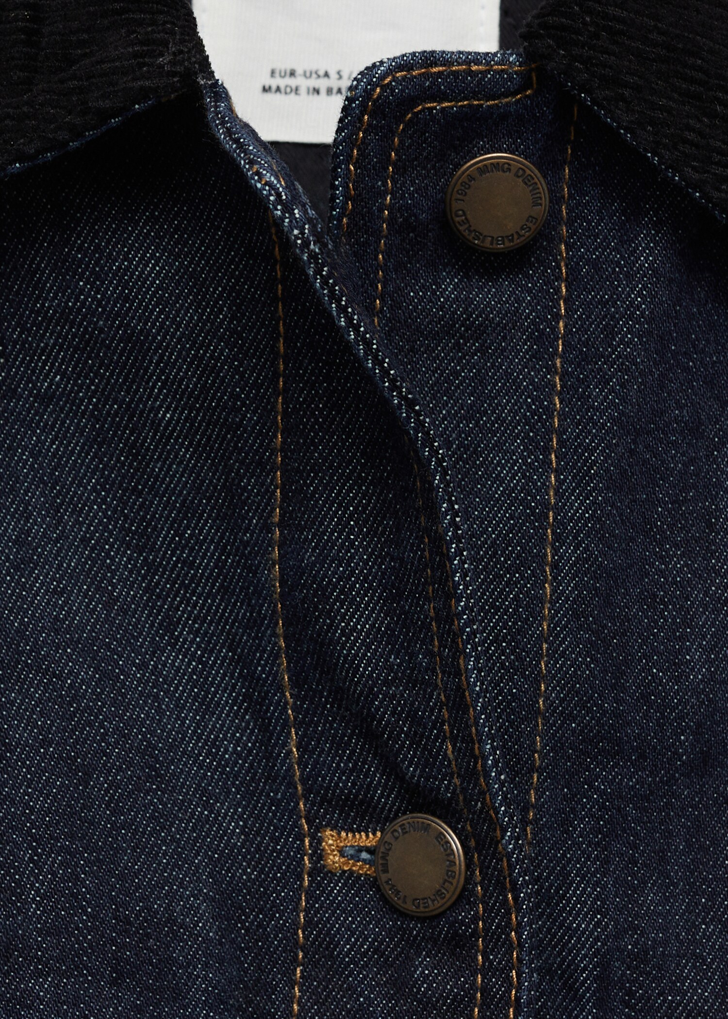 Blouson en jean col contrastant - Détail de l'article 8