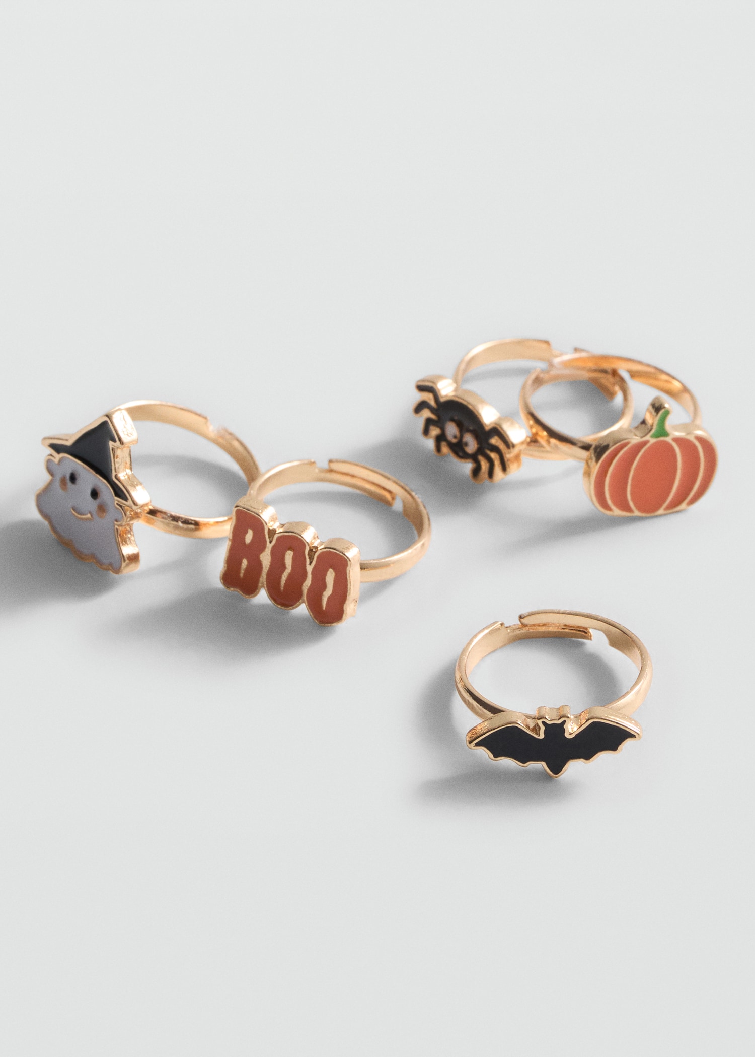 Pack of 5 Halloween rings - Details of the article 1