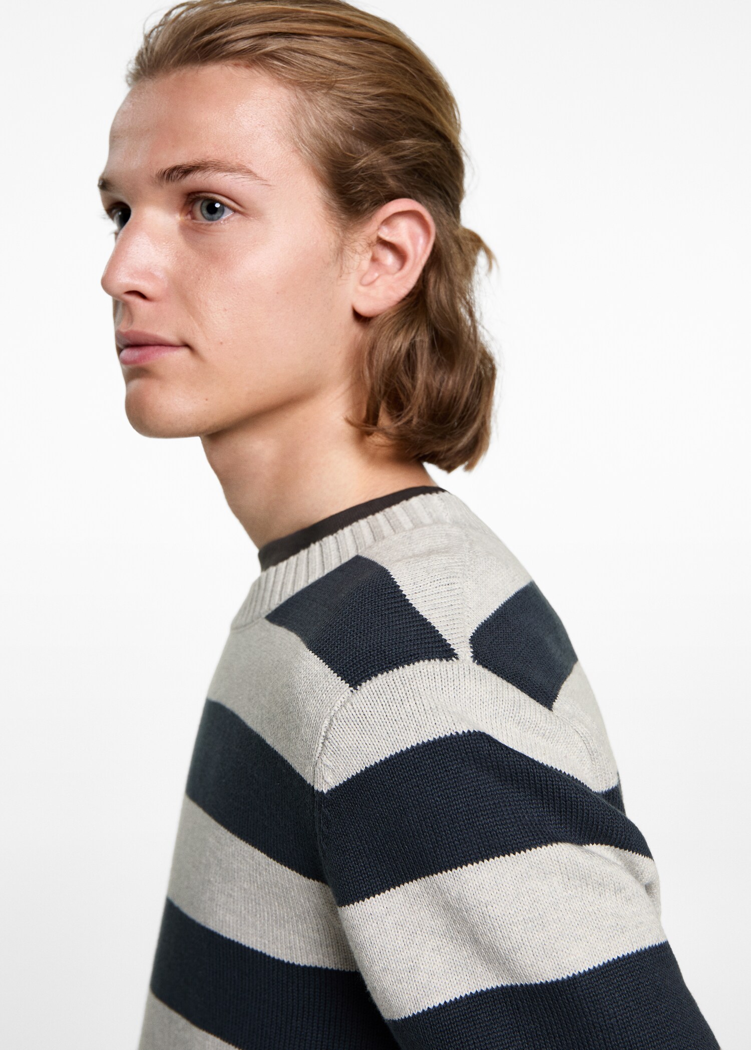 Knit striped sweater - Details of the article 1