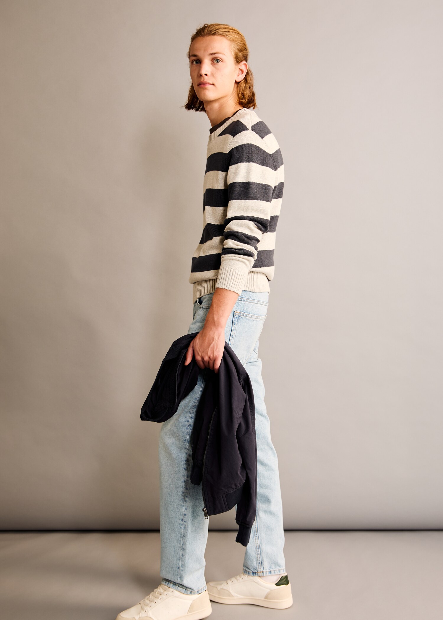 Knit striped sweater - Details of the article 6