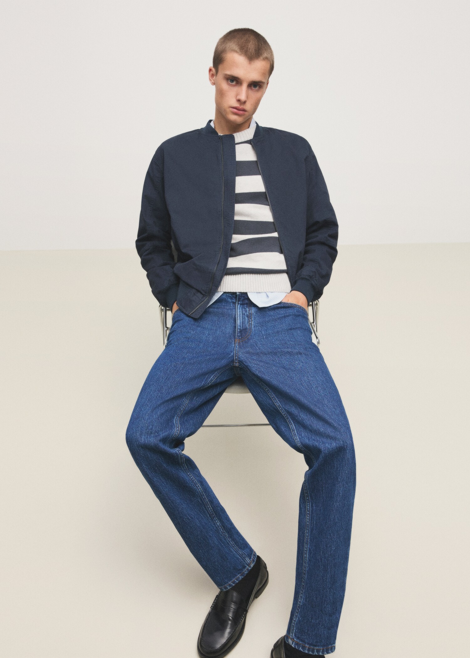 Knit striped sweater - Details of the article 7