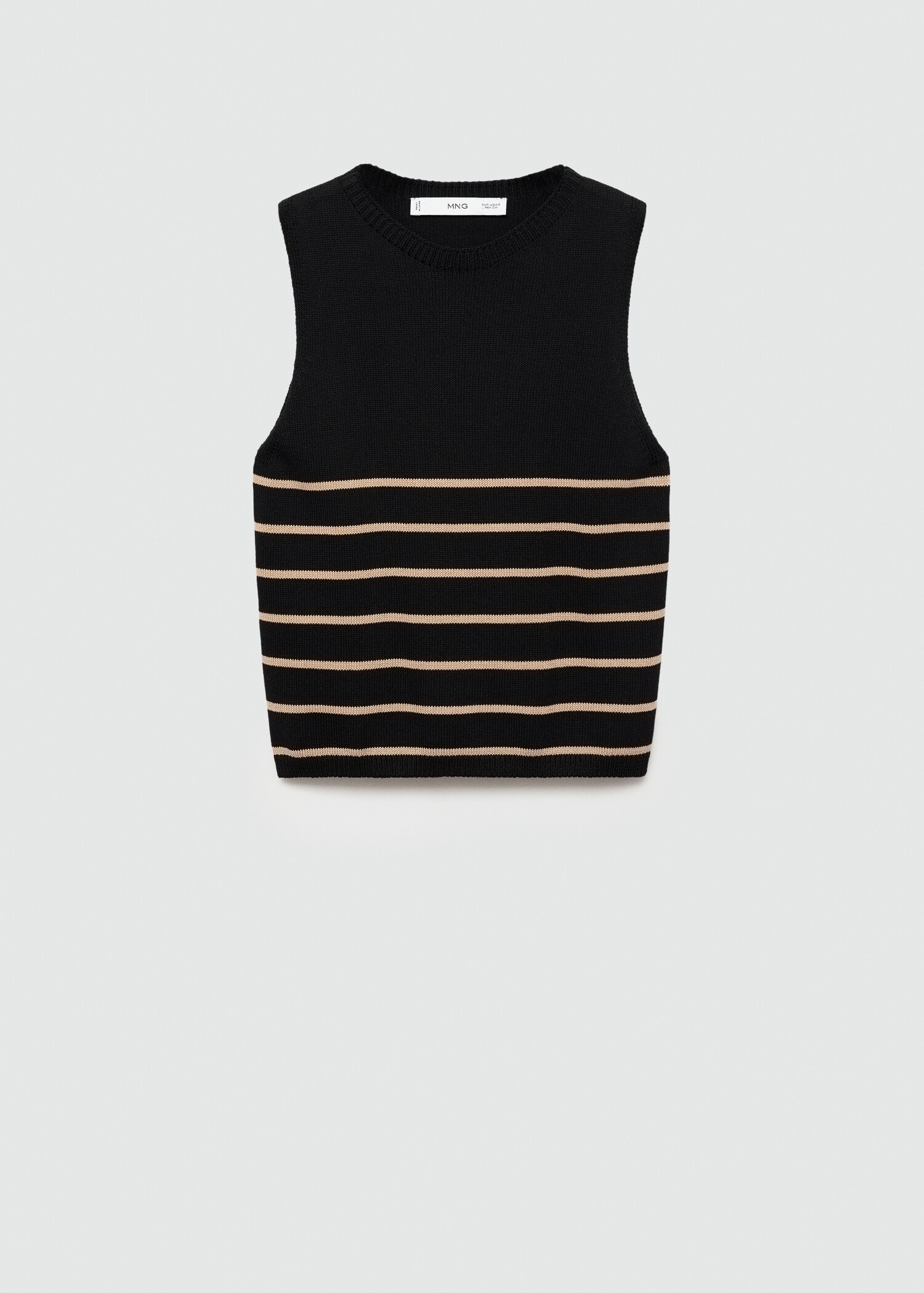 Striped knit top - Article without model