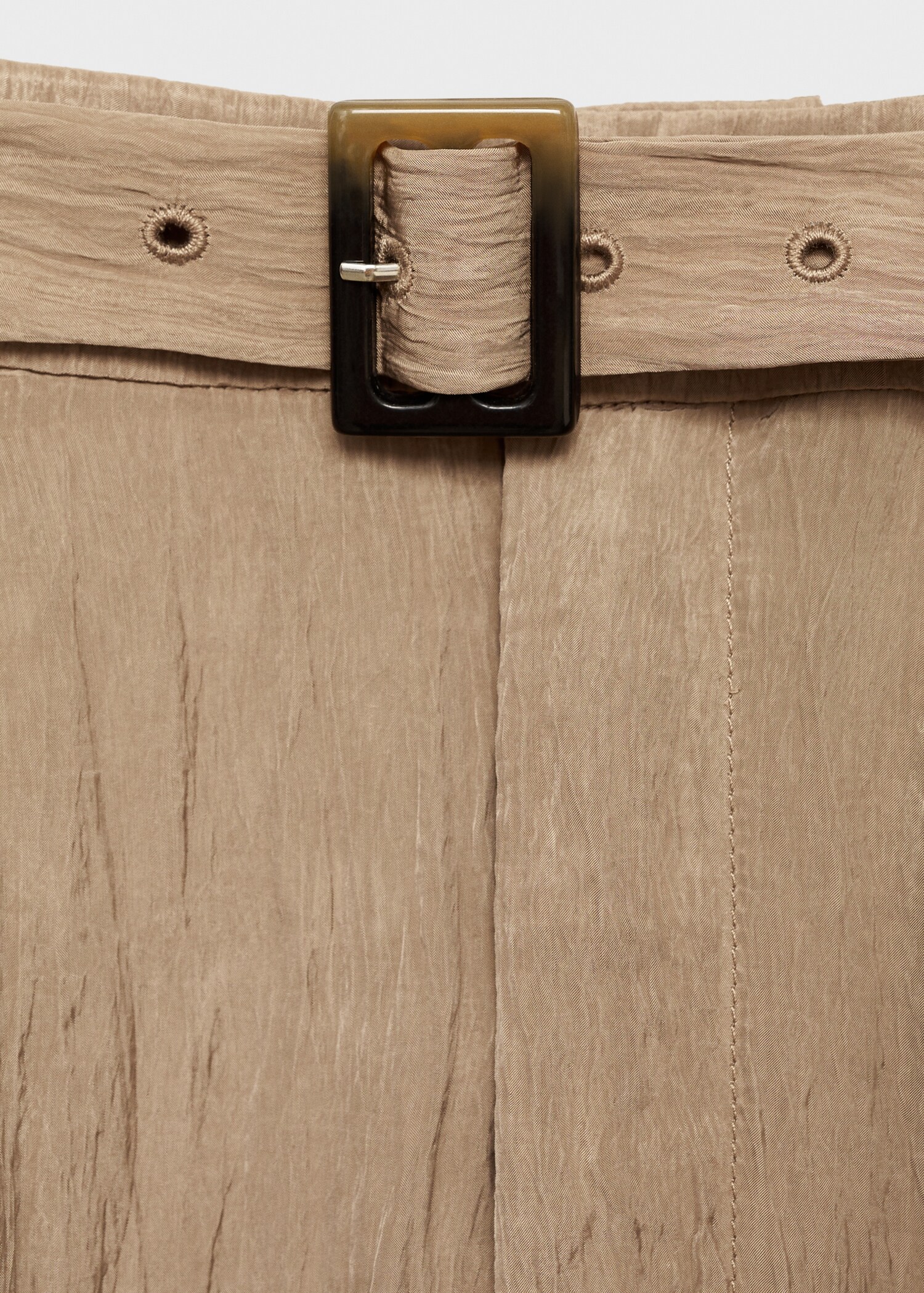 Textured trousers with belt - Details of the article 8