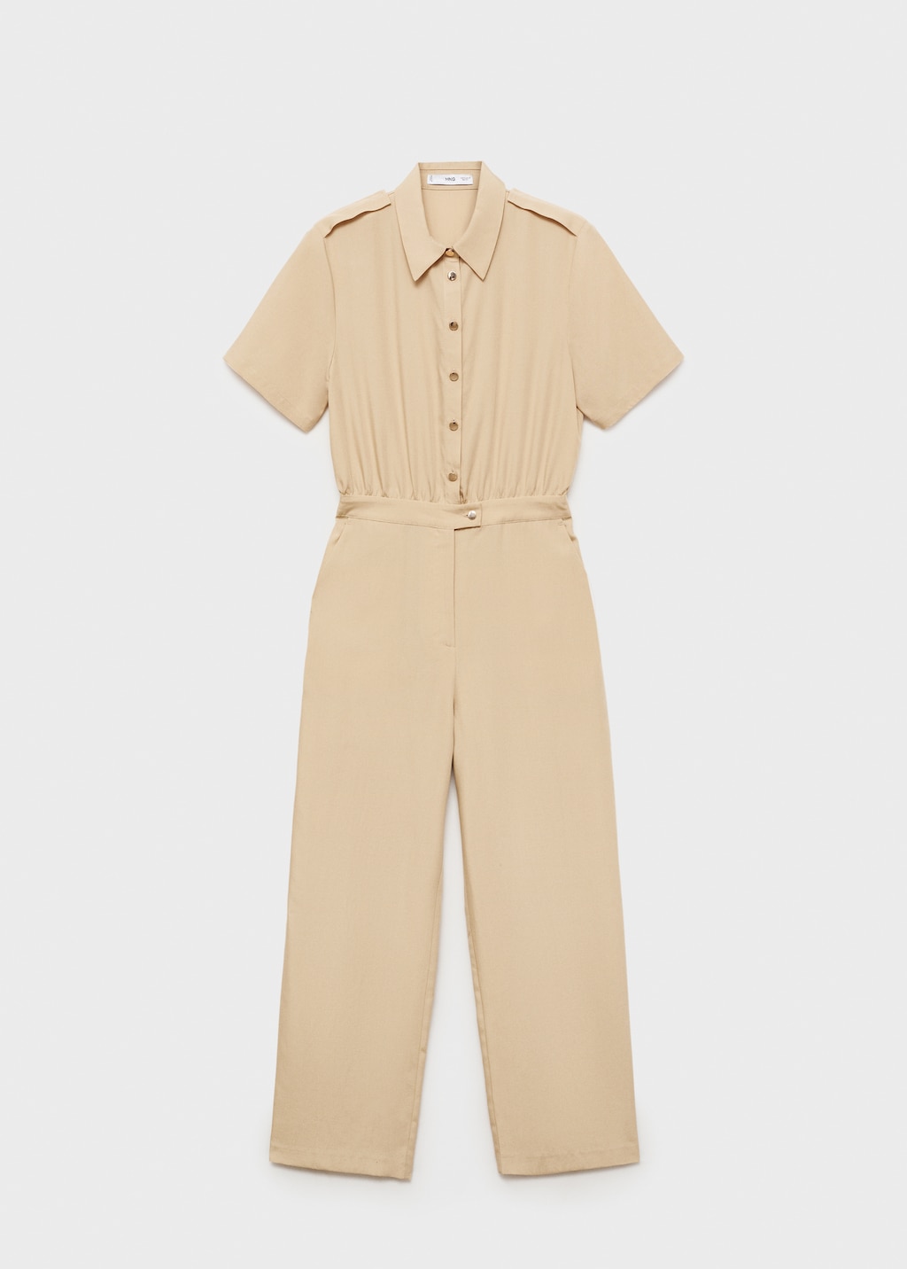 Mango Lyocell shirt-collar jumpsuit thumbnail