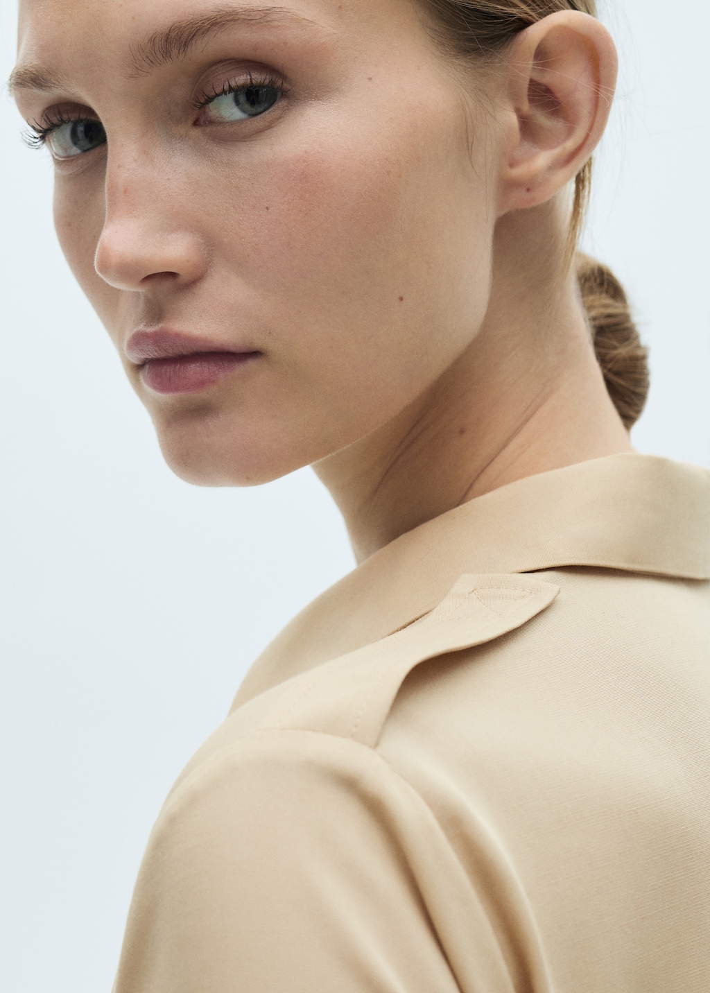 Mango Lyocell shirt-collar jumpsuit thumbnail